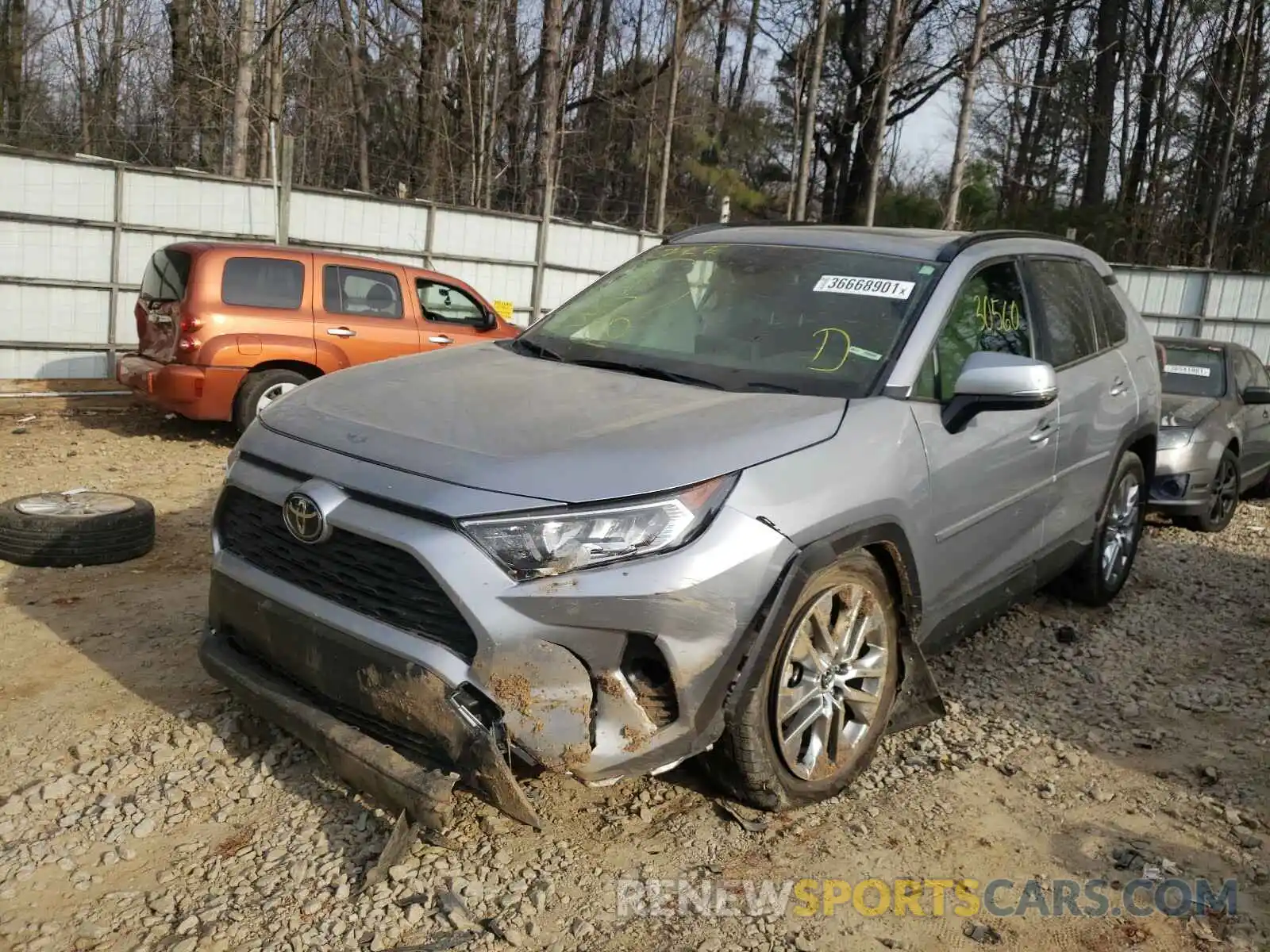 2 Photograph of a damaged car JTMA1RFV3KD037502 TOYOTA RAV4 2019