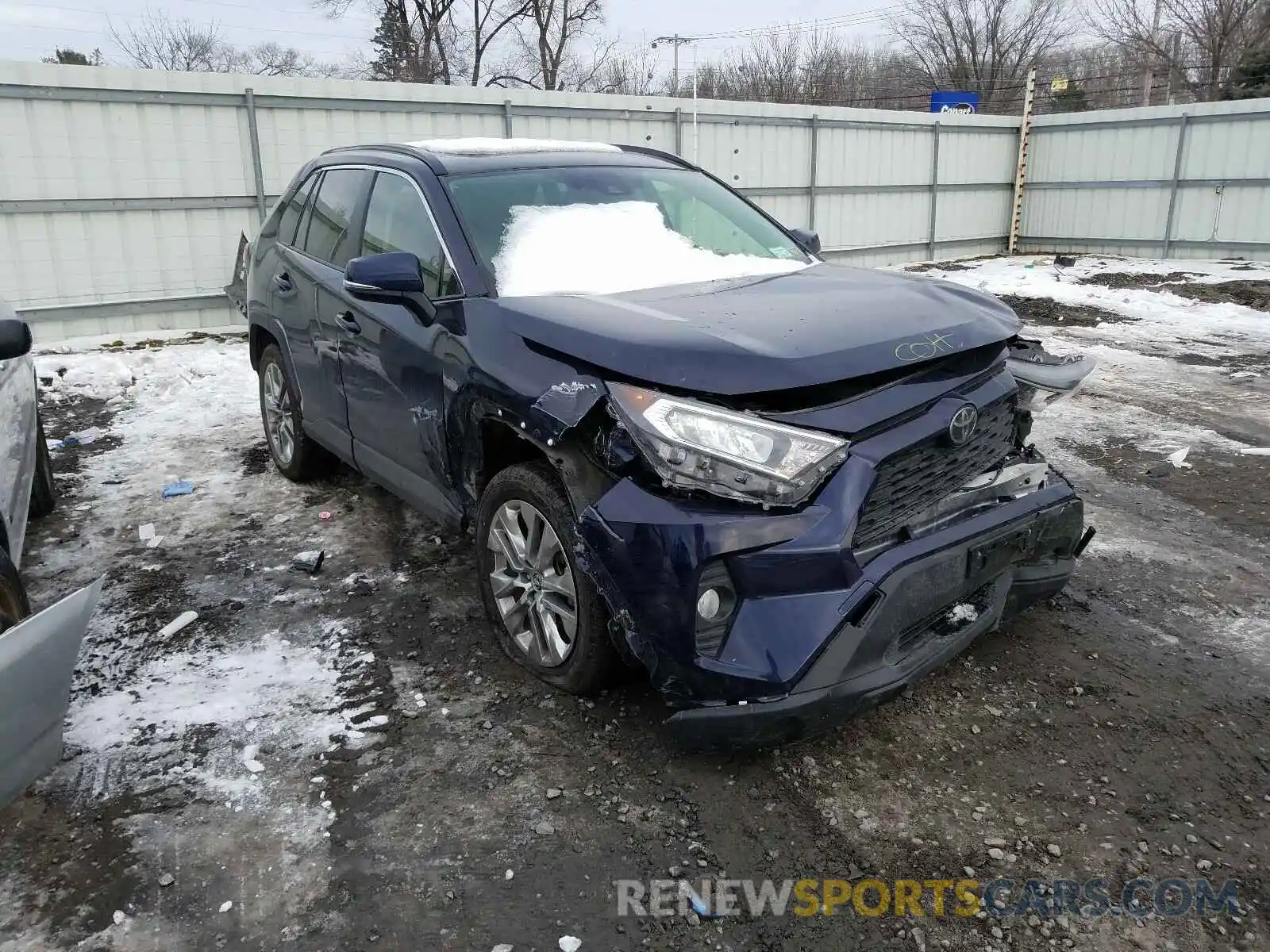 1 Photograph of a damaged car JTMA1RFV3KD514574 TOYOTA RAV4 2019