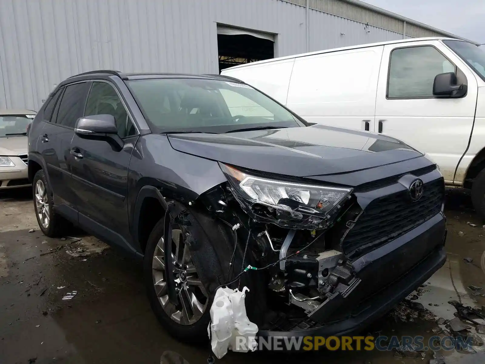 1 Photograph of a damaged car JTMA1RFV3KD515028 TOYOTA RAV4 2019