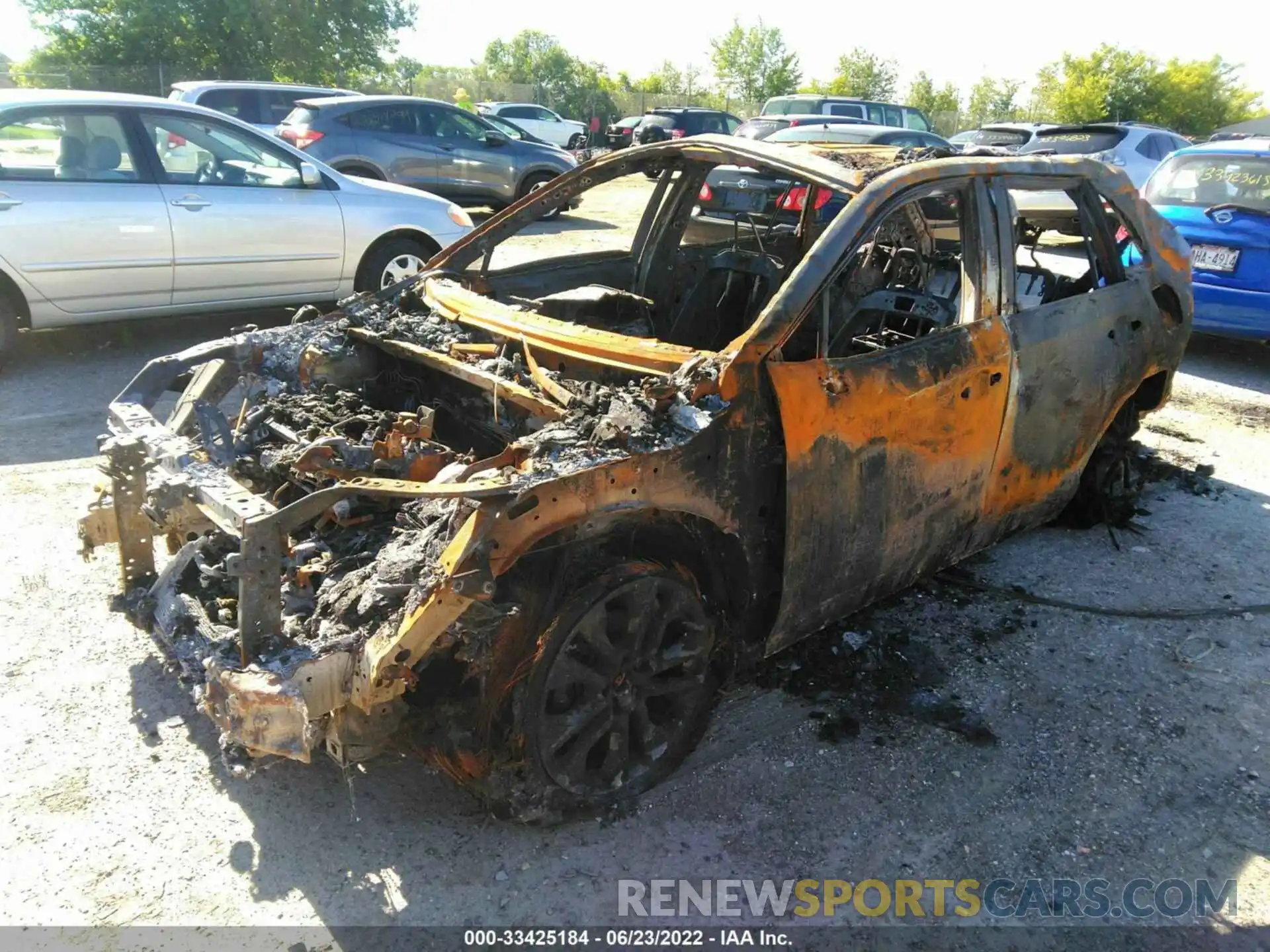 2 Photograph of a damaged car JTMA1RFV3KD516275 TOYOTA RAV4 2019