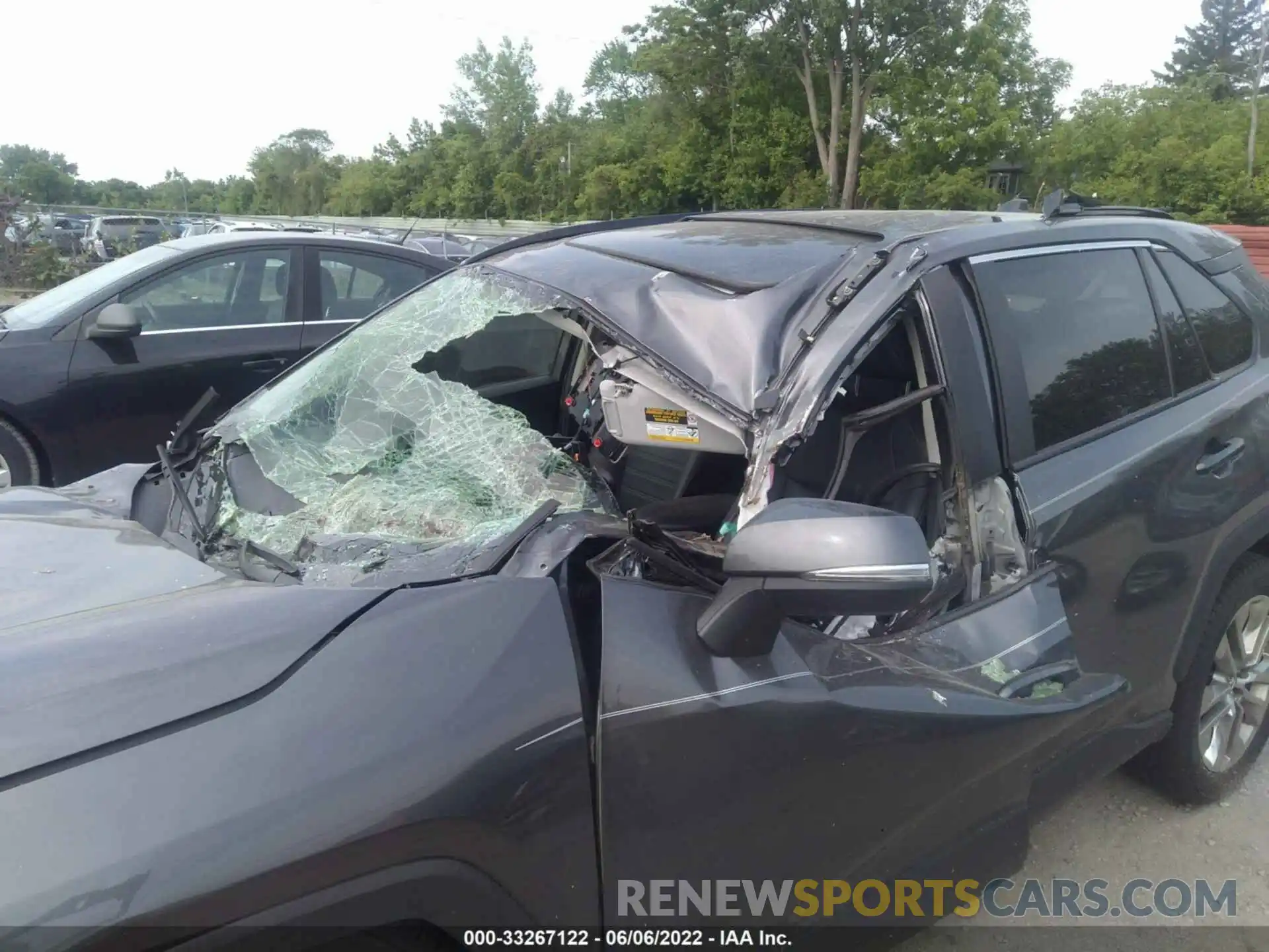 6 Photograph of a damaged car JTMA1RFV3KJ009765 TOYOTA RAV4 2019