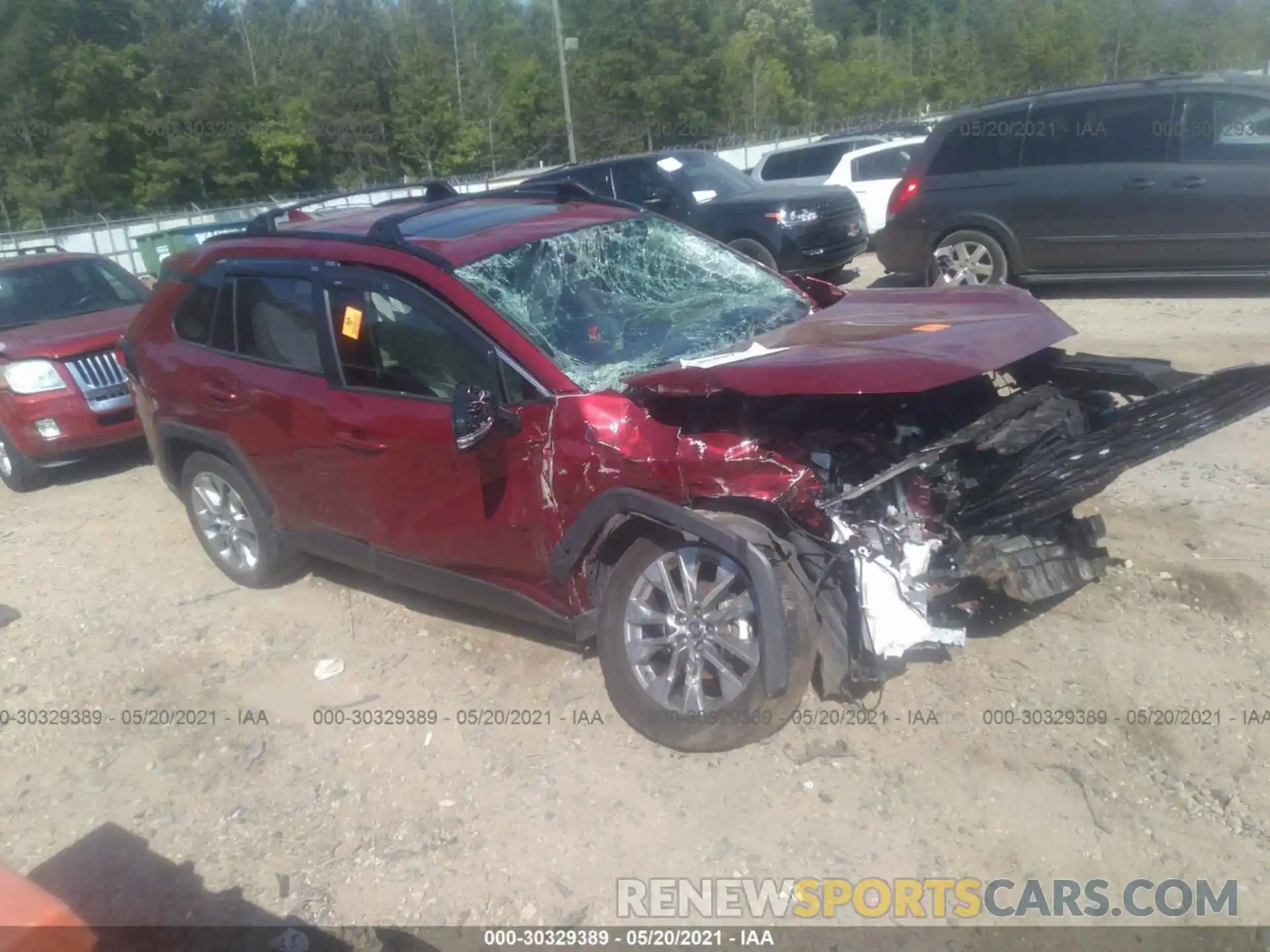 1 Photograph of a damaged car JTMA1RFV3KJ021463 TOYOTA RAV4 2019