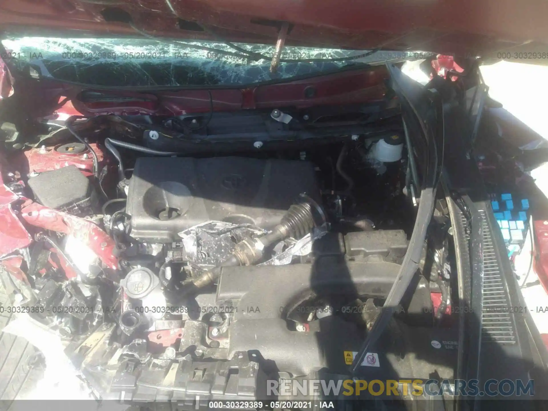 10 Photograph of a damaged car JTMA1RFV3KJ021463 TOYOTA RAV4 2019