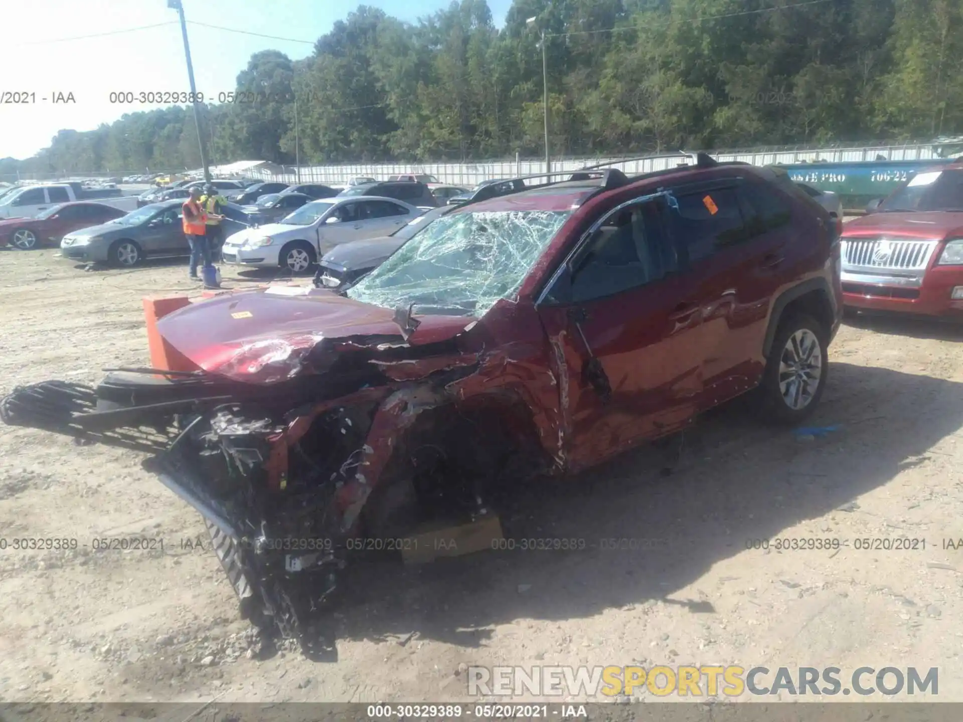 2 Photograph of a damaged car JTMA1RFV3KJ021463 TOYOTA RAV4 2019