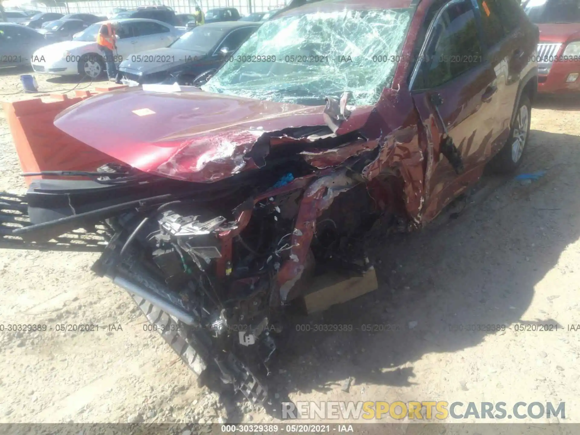 6 Photograph of a damaged car JTMA1RFV3KJ021463 TOYOTA RAV4 2019