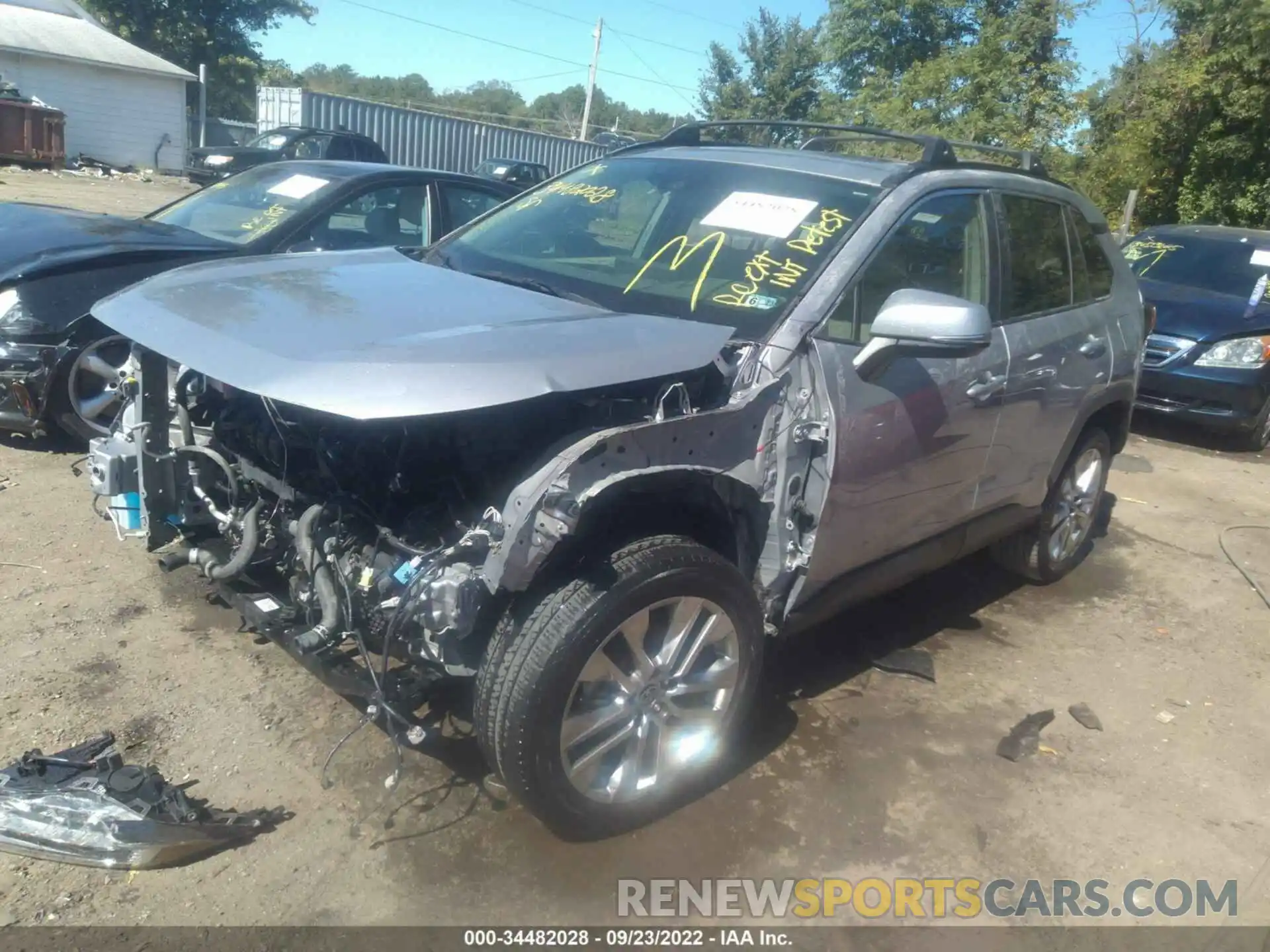 2 Photograph of a damaged car JTMA1RFV4KD007196 TOYOTA RAV4 2019