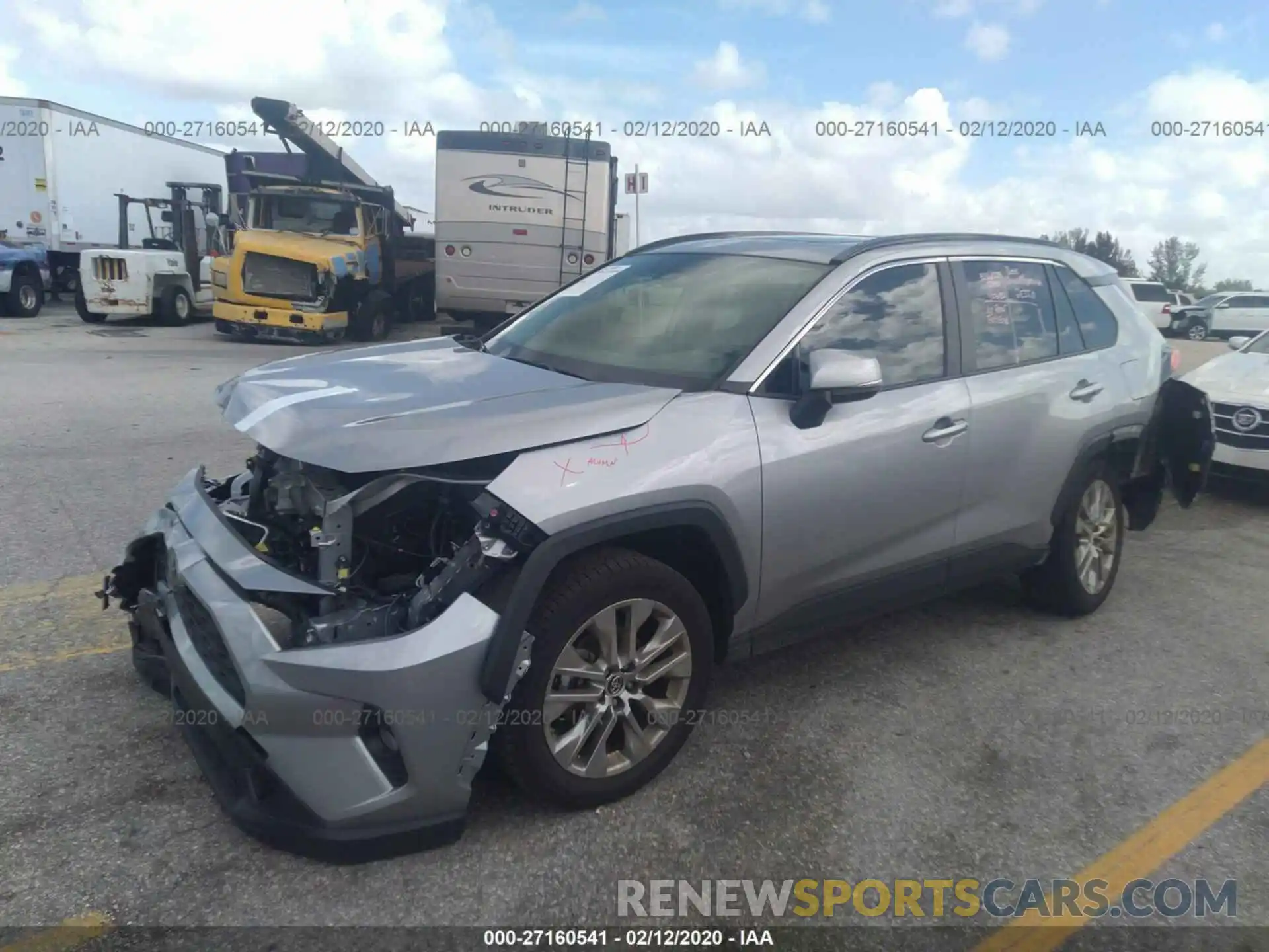 2 Photograph of a damaged car JTMA1RFV4KD022409 TOYOTA RAV4 2019