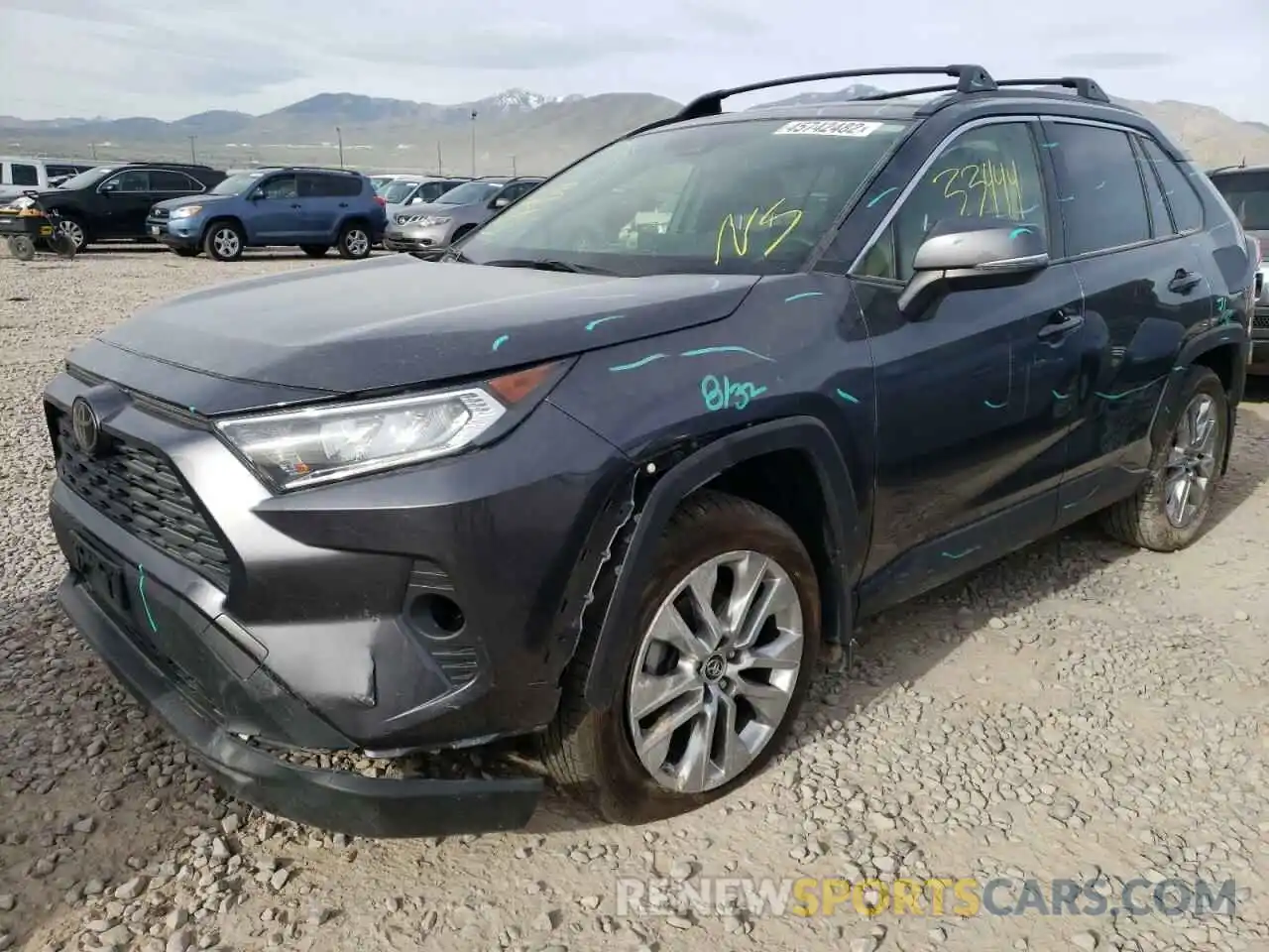 2 Photograph of a damaged car JTMA1RFV4KD030784 TOYOTA RAV4 2019