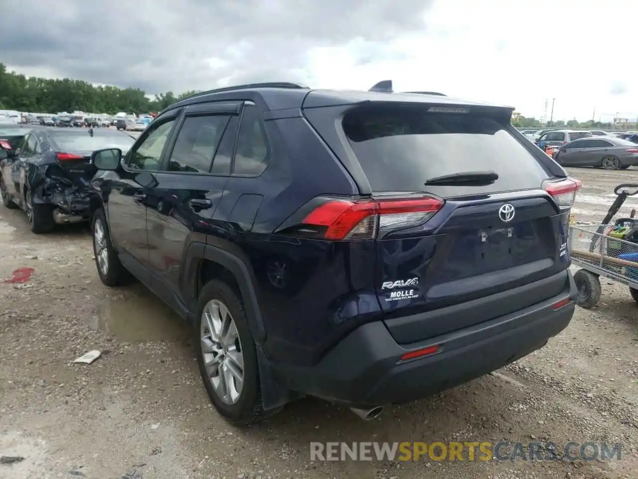 3 Photograph of a damaged car JTMA1RFV4KD522960 TOYOTA RAV4 2019