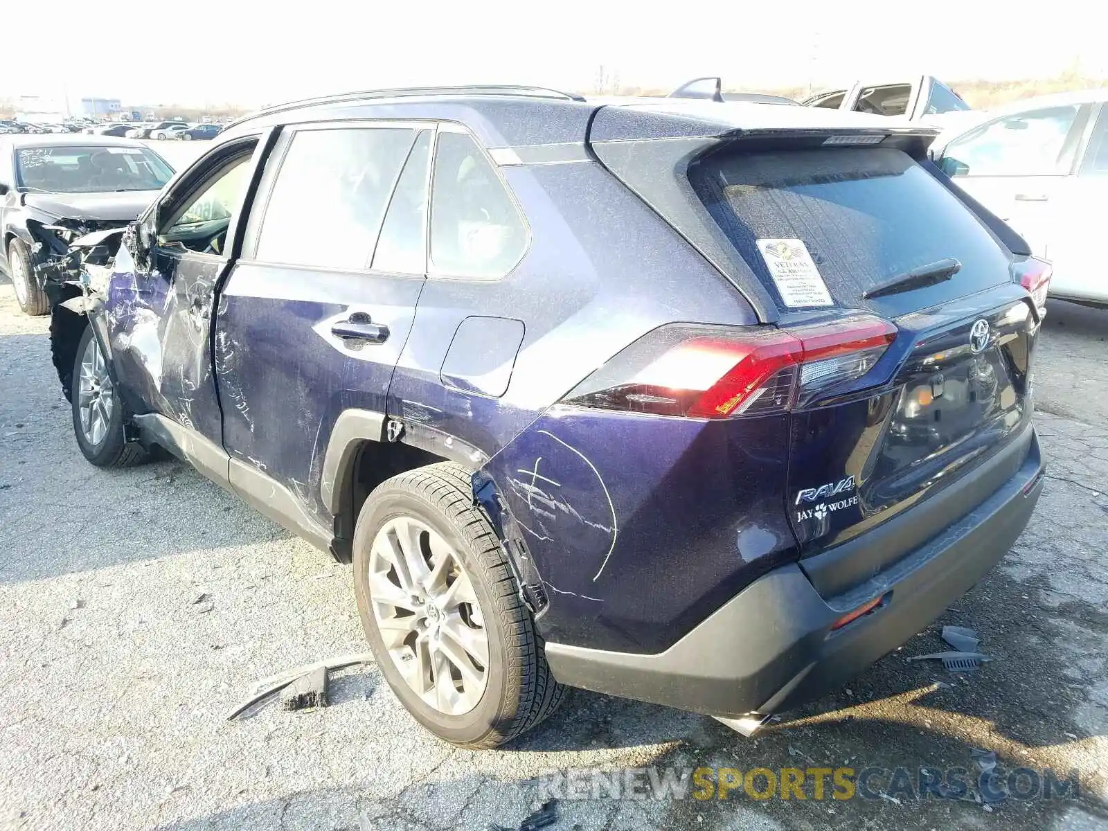 3 Фотография поврежденного автомобиля JTMA1RFV5KD016084 TOYOTA RAV4 2019