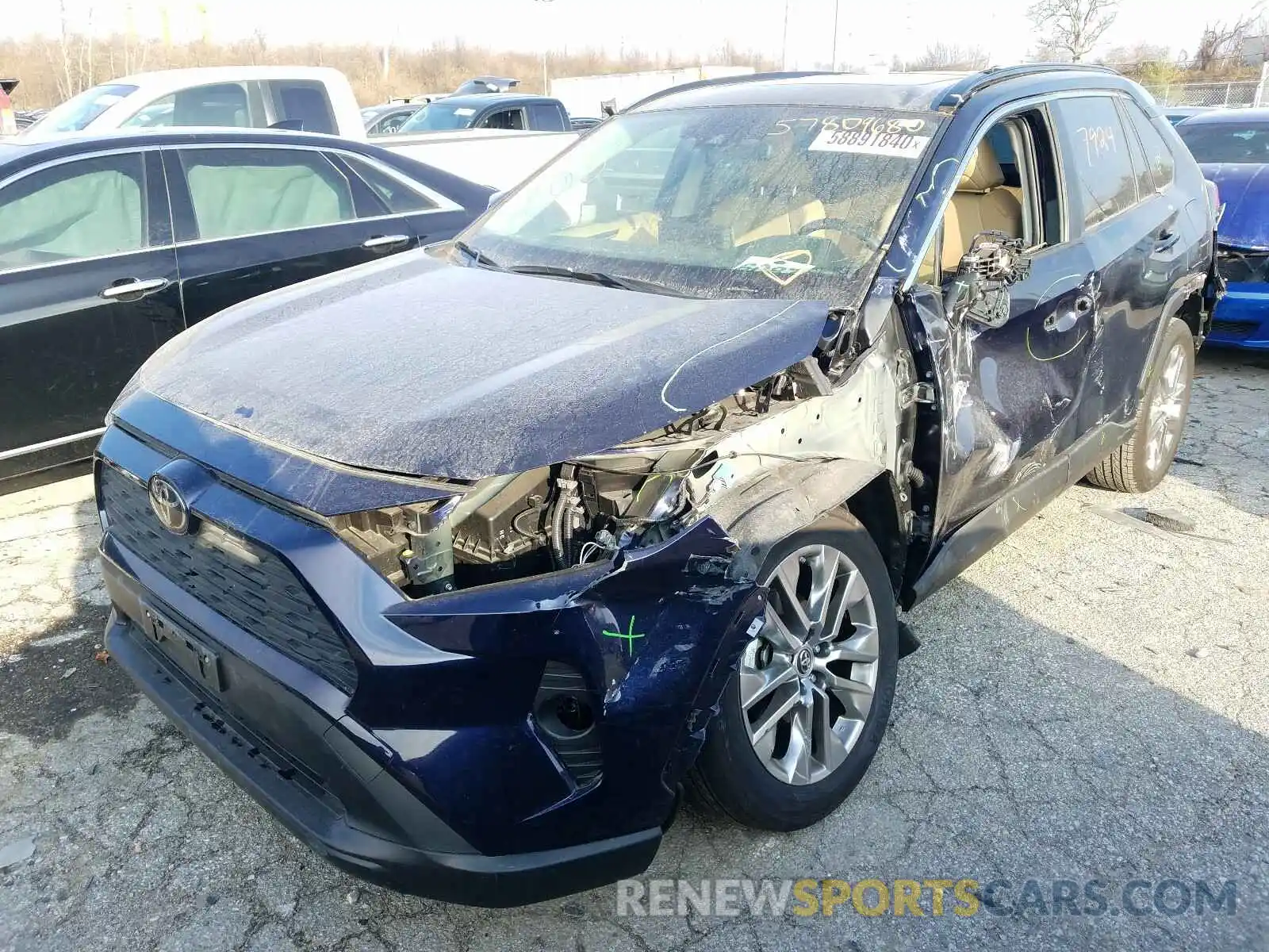 9 Фотография поврежденного автомобиля JTMA1RFV5KD016084 TOYOTA RAV4 2019