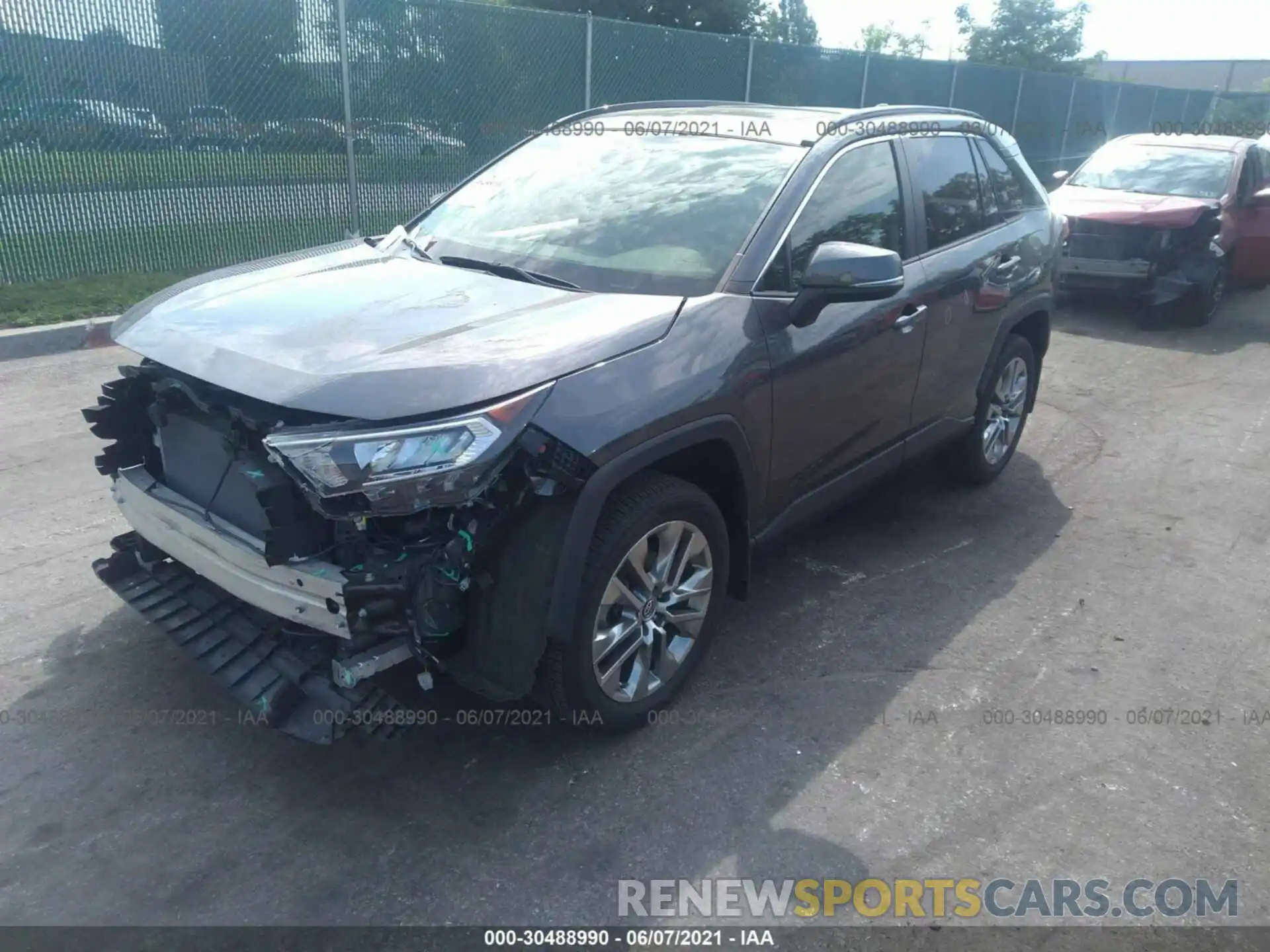 2 Photograph of a damaged car JTMA1RFV5KD018949 TOYOTA RAV4 2019