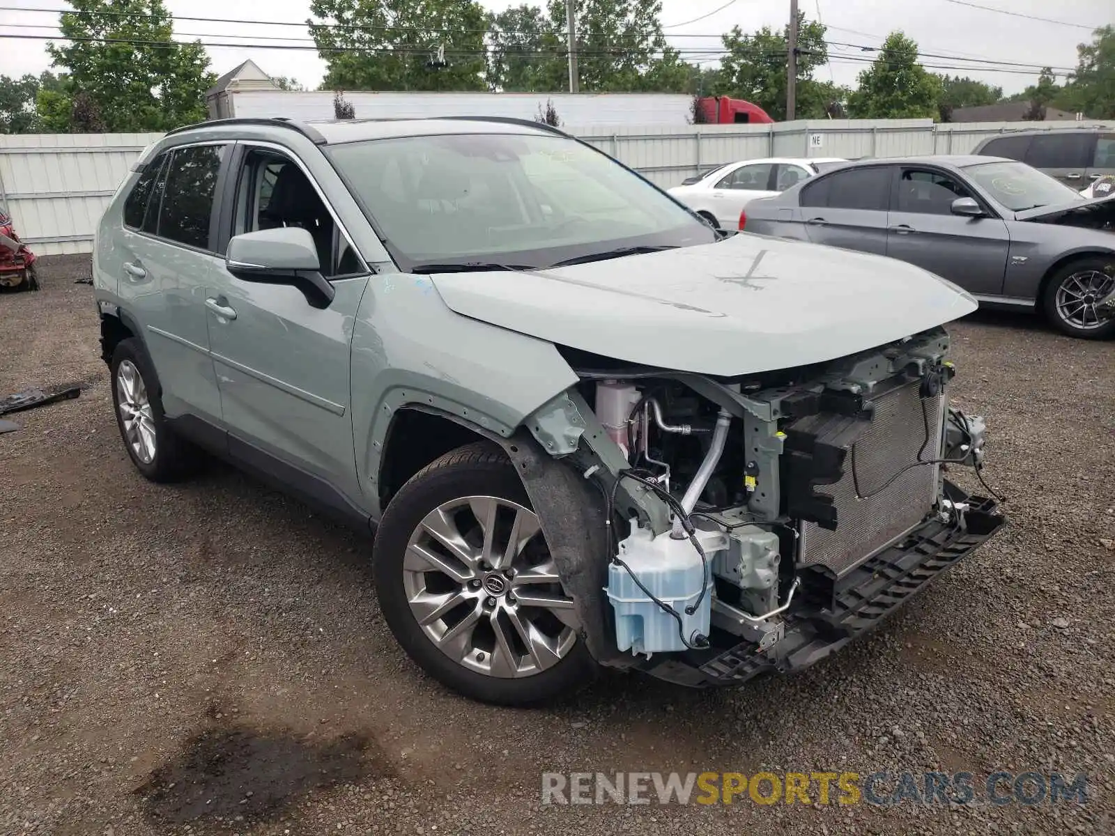 1 Photograph of a damaged car JTMA1RFV5KD035377 TOYOTA RAV4 2019