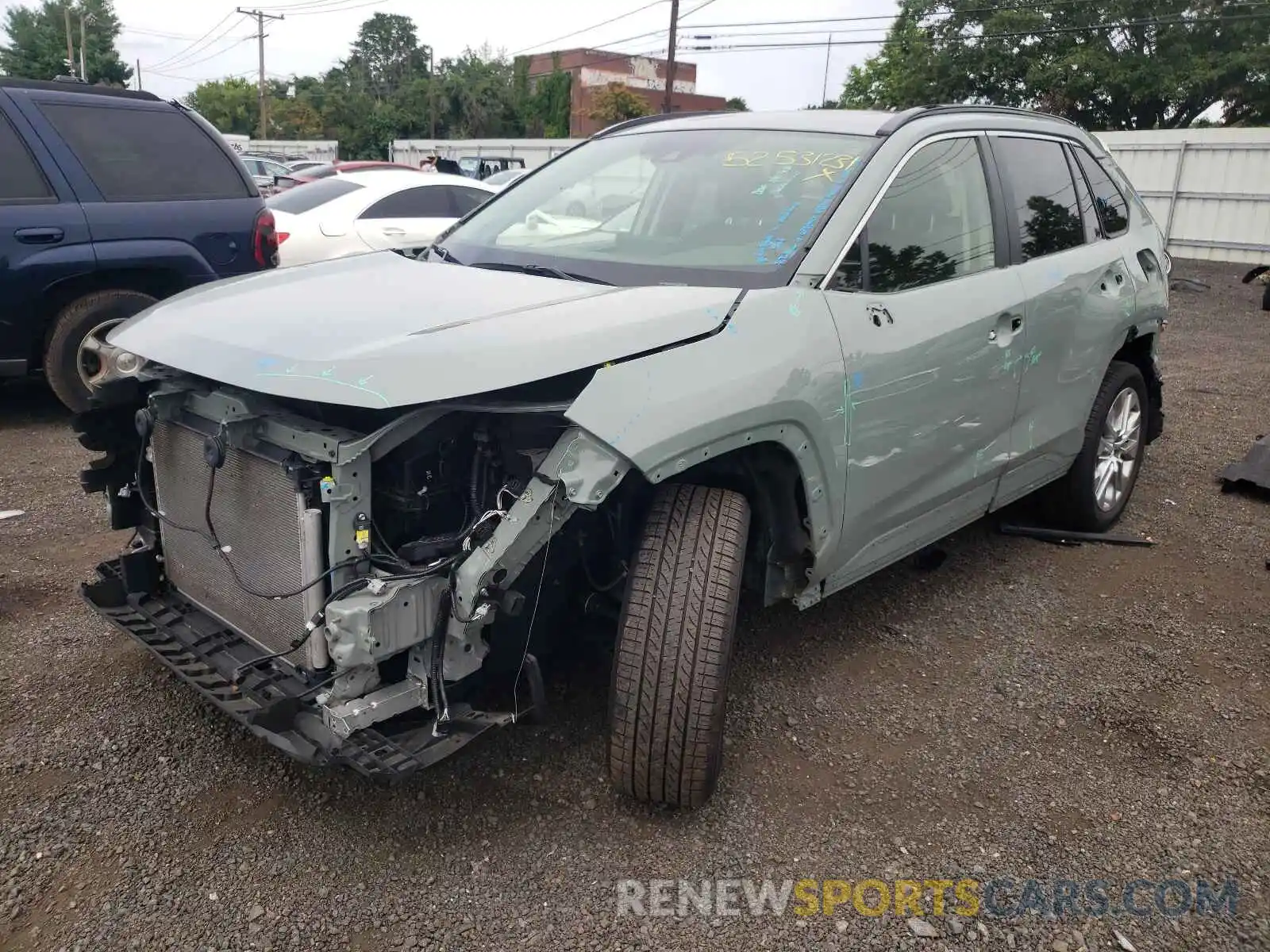 2 Photograph of a damaged car JTMA1RFV5KD035377 TOYOTA RAV4 2019