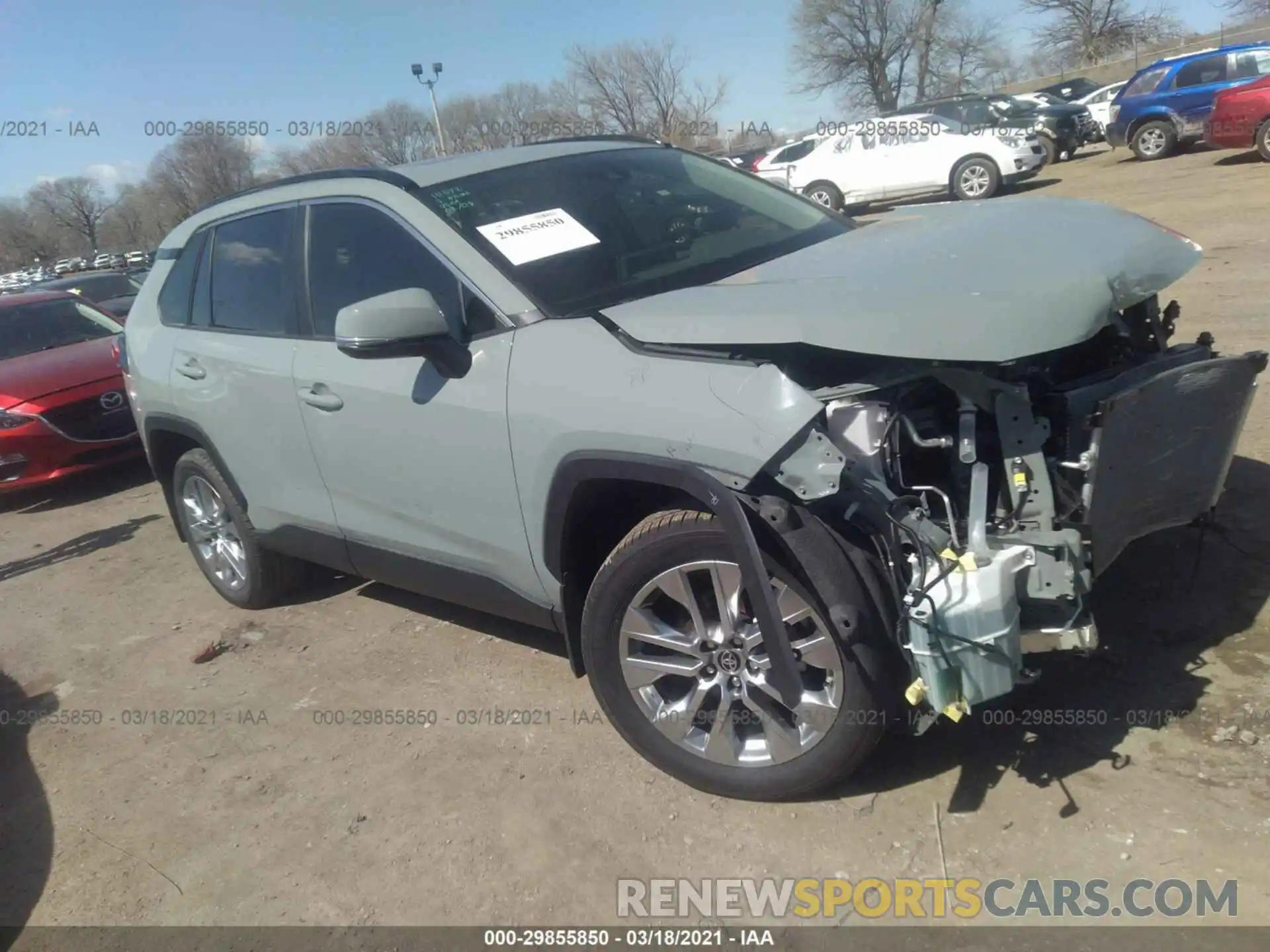 1 Photograph of a damaged car JTMA1RFV5KD042605 TOYOTA RAV4 2019