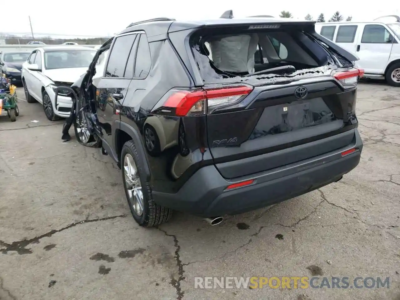 3 Photograph of a damaged car JTMA1RFV5KD044239 TOYOTA RAV4 2019