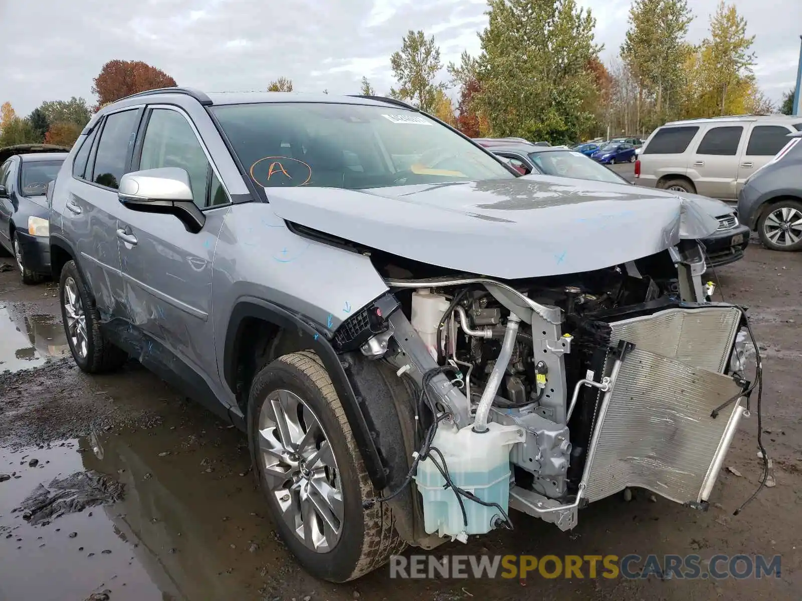 1 Photograph of a damaged car JTMA1RFV5KD500224 TOYOTA RAV4 2019