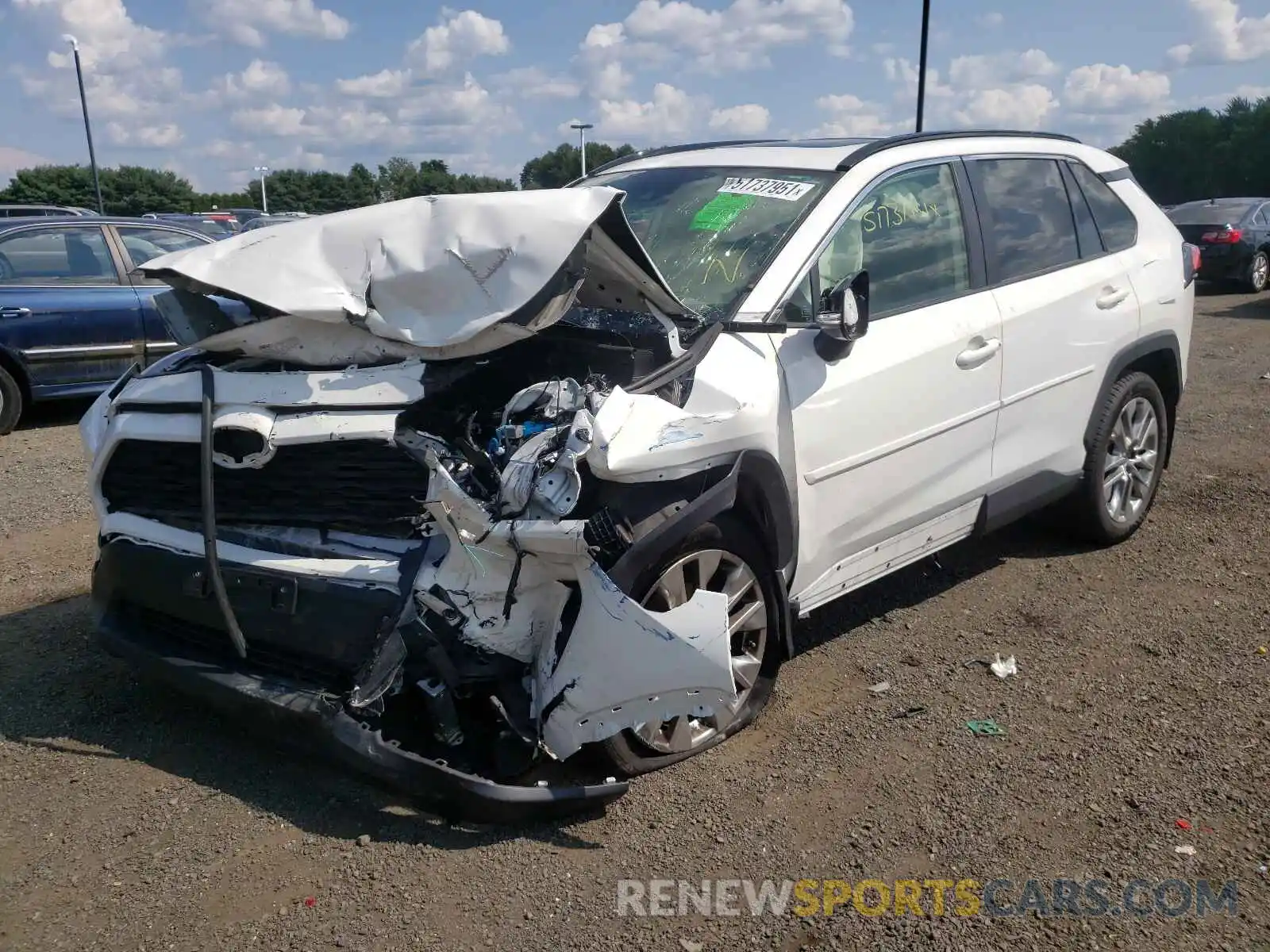 2 Photograph of a damaged car JTMA1RFV5KD501163 TOYOTA RAV4 2019