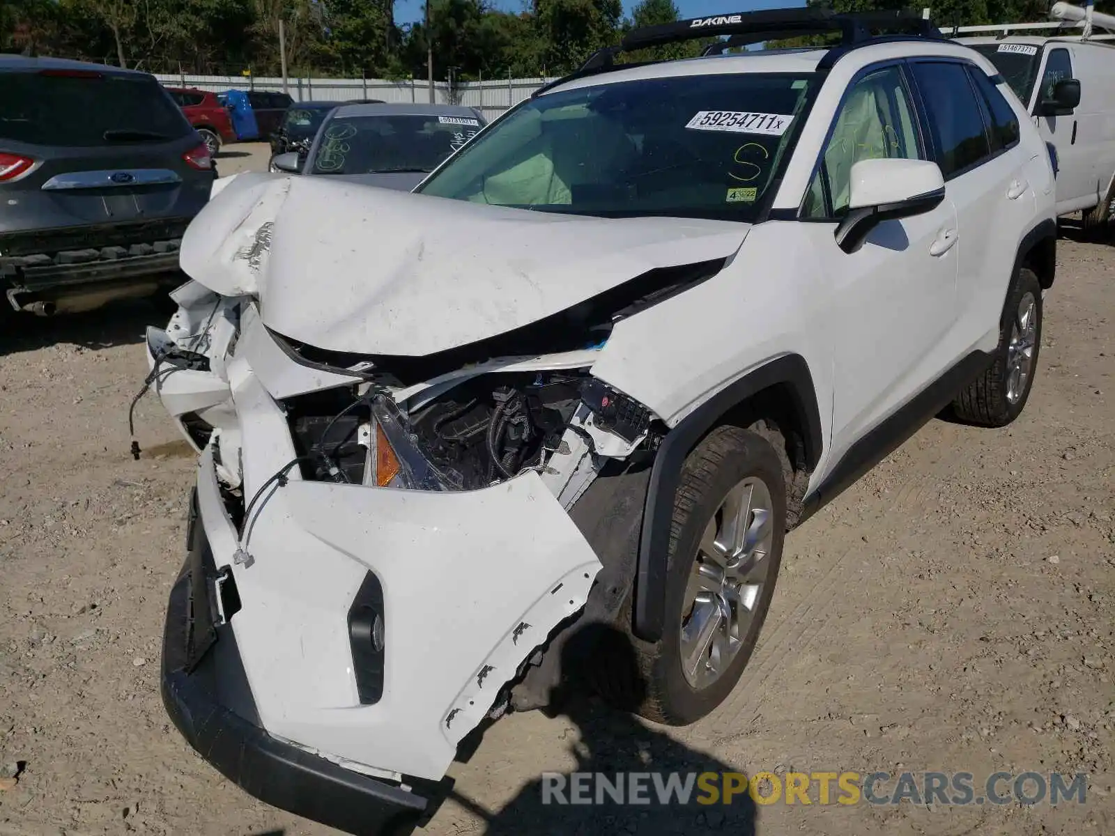 2 Photograph of a damaged car JTMA1RFV5KD515970 TOYOTA RAV4 2019