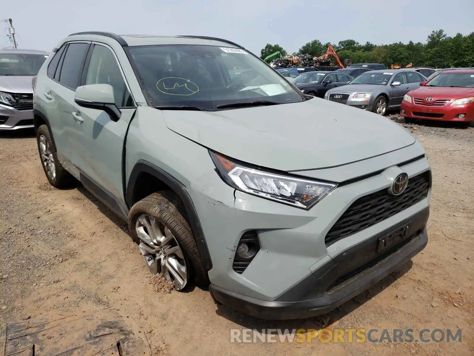 1 Photograph of a damaged car JTMA1RFV6KD012609 TOYOTA RAV4 2019