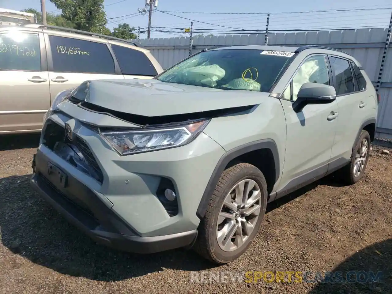 2 Photograph of a damaged car JTMA1RFV6KD025067 TOYOTA RAV4 2019