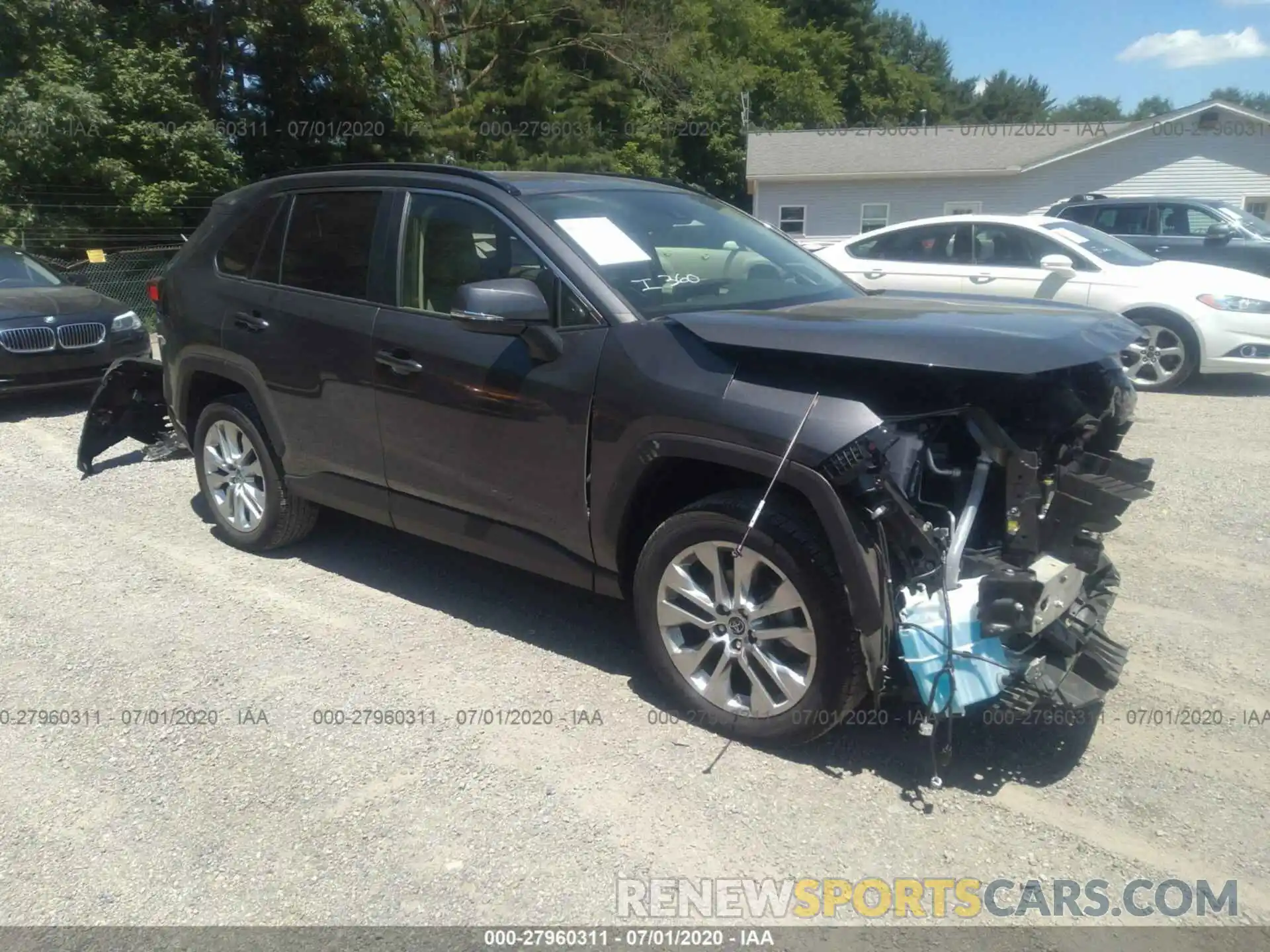 1 Photograph of a damaged car JTMA1RFV6KD026199 TOYOTA RAV4 2019