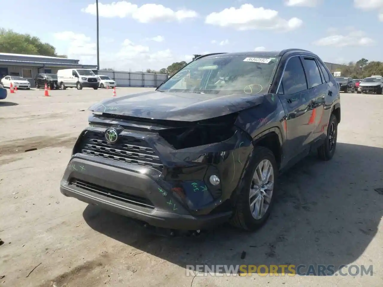 2 Photograph of a damaged car JTMA1RFV6KD029121 TOYOTA RAV4 2019