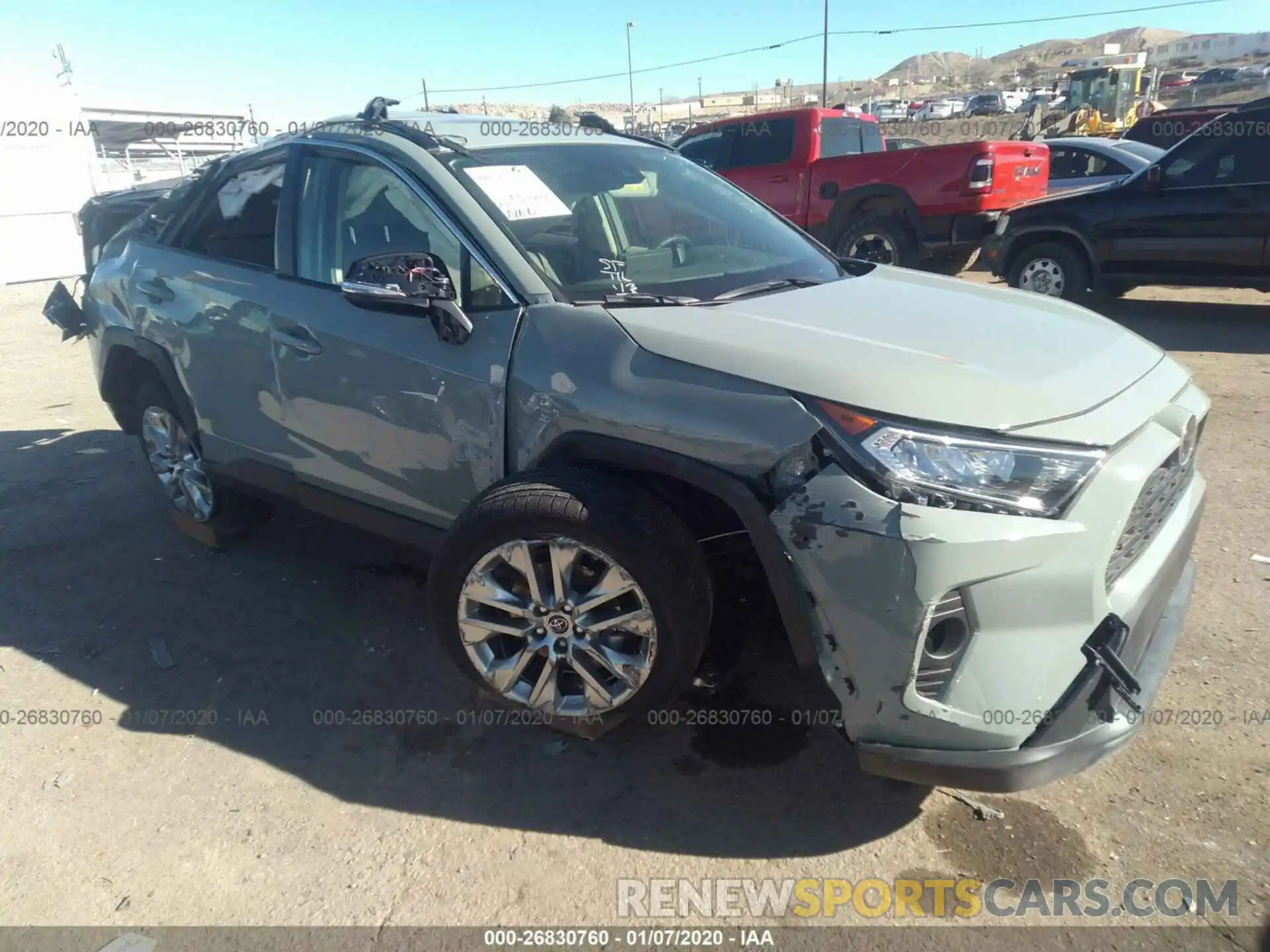 1 Photograph of a damaged car JTMA1RFV6KD029359 TOYOTA RAV4 2019