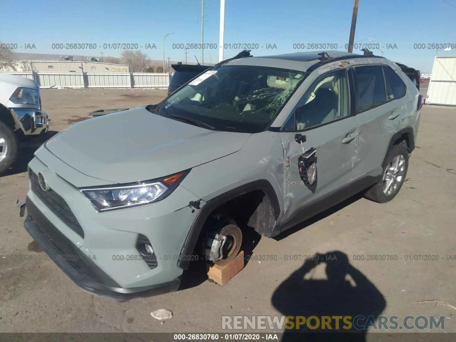 2 Photograph of a damaged car JTMA1RFV6KD029359 TOYOTA RAV4 2019