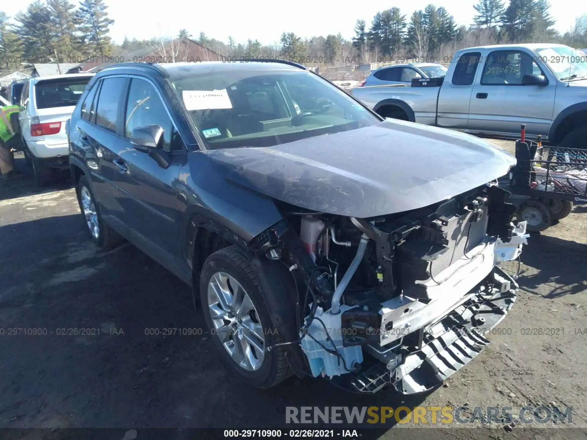 1 Photograph of a damaged car JTMA1RFV6KD031614 TOYOTA RAV4 2019