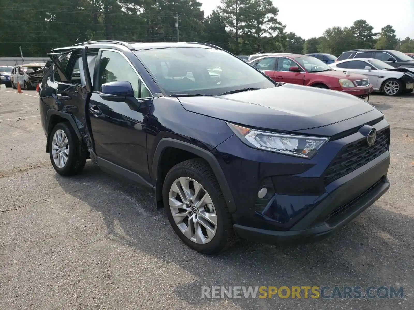 1 Photograph of a damaged car JTMA1RFV6KD034500 TOYOTA RAV4 2019