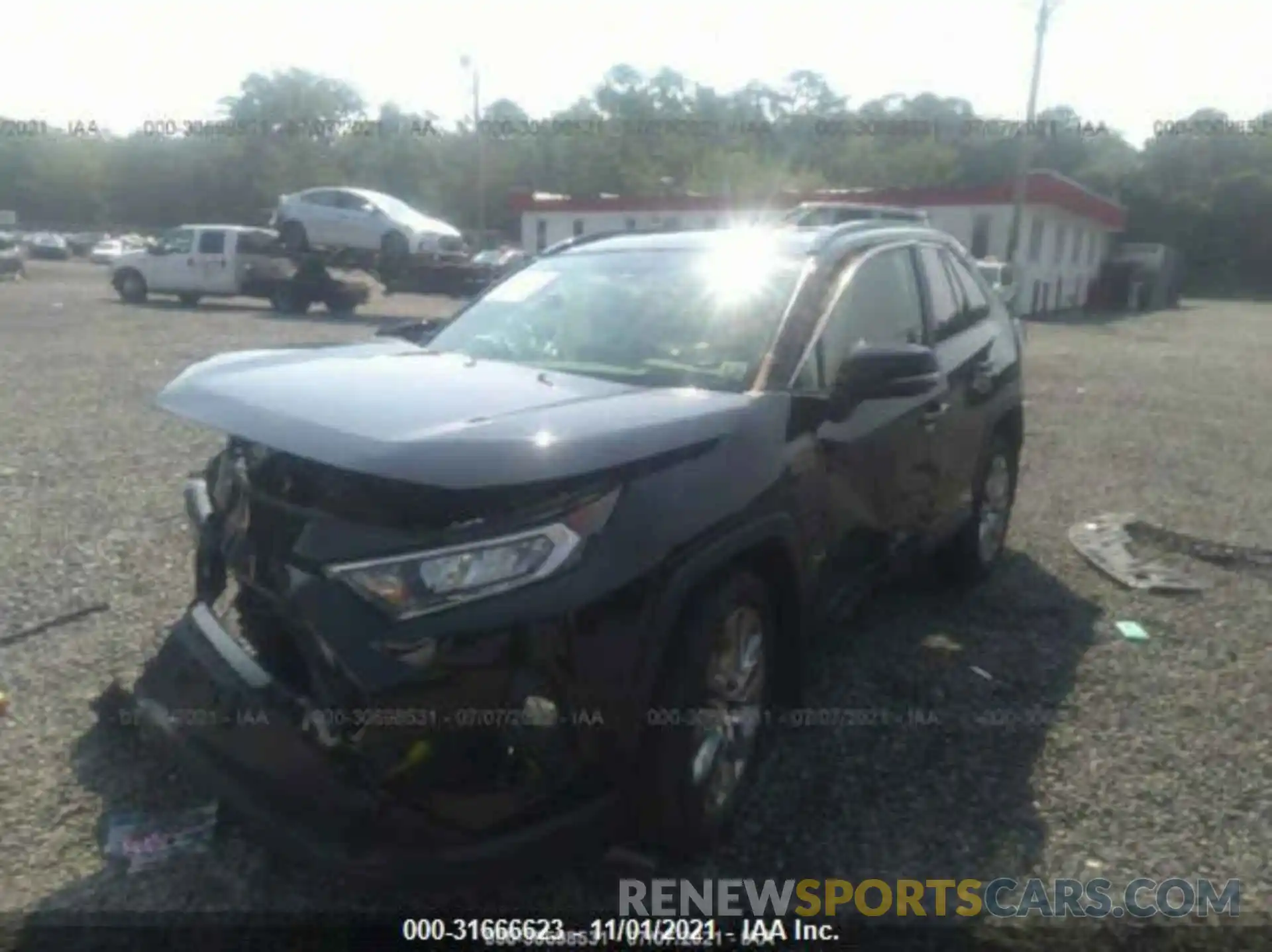 1 Photograph of a damaged car JTMA1RFV6KD506470 TOYOTA RAV4 2019