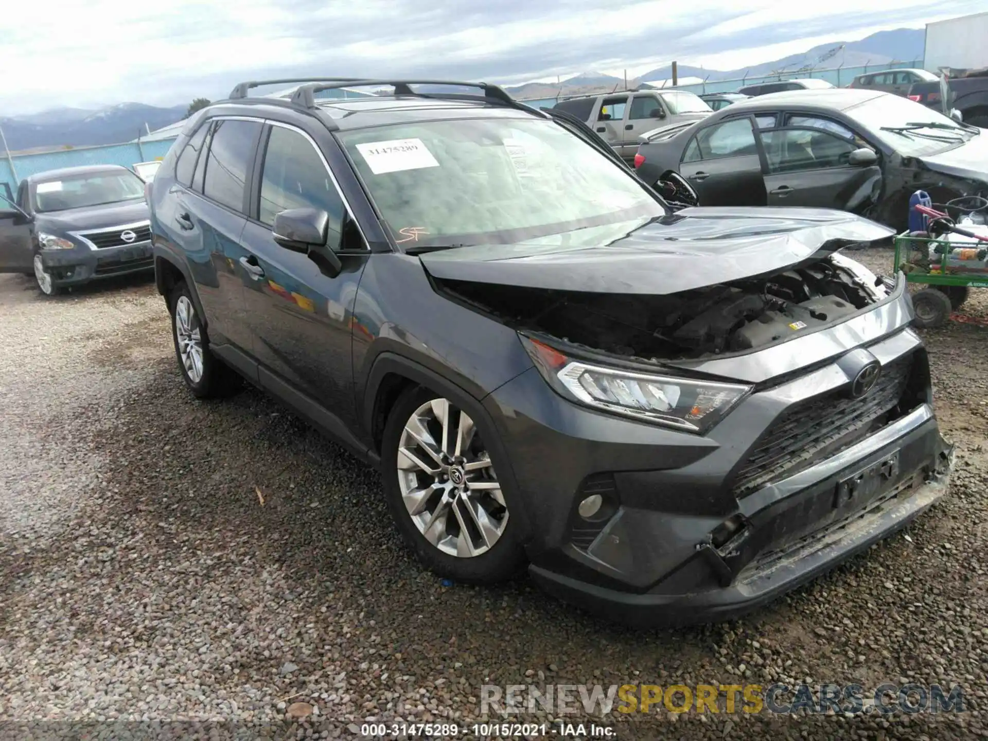 1 Photograph of a damaged car JTMA1RFV6KJ002521 TOYOTA RAV4 2019