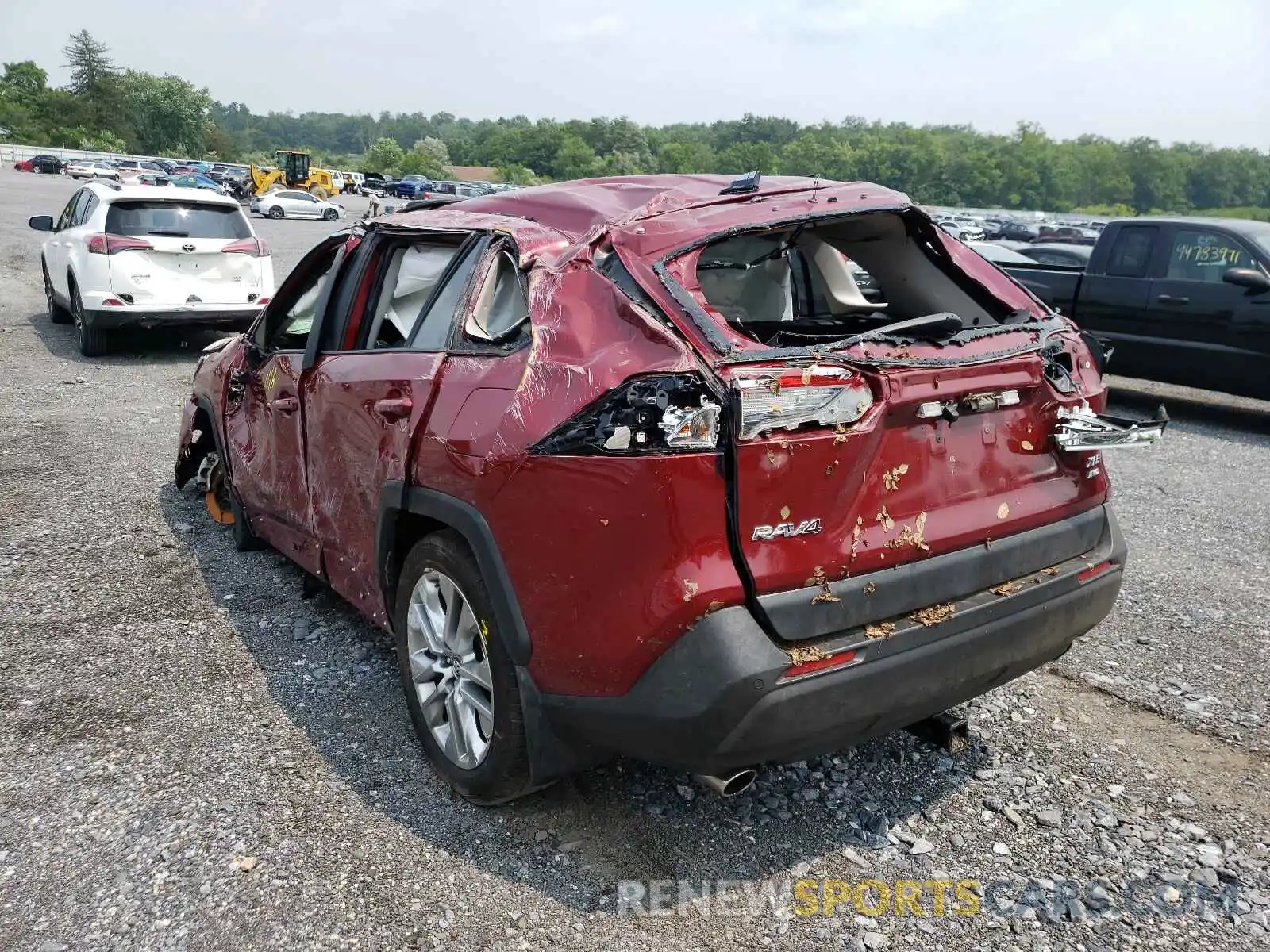 3 Photograph of a damaged car JTMA1RFV7KD022145 TOYOTA RAV4 2019