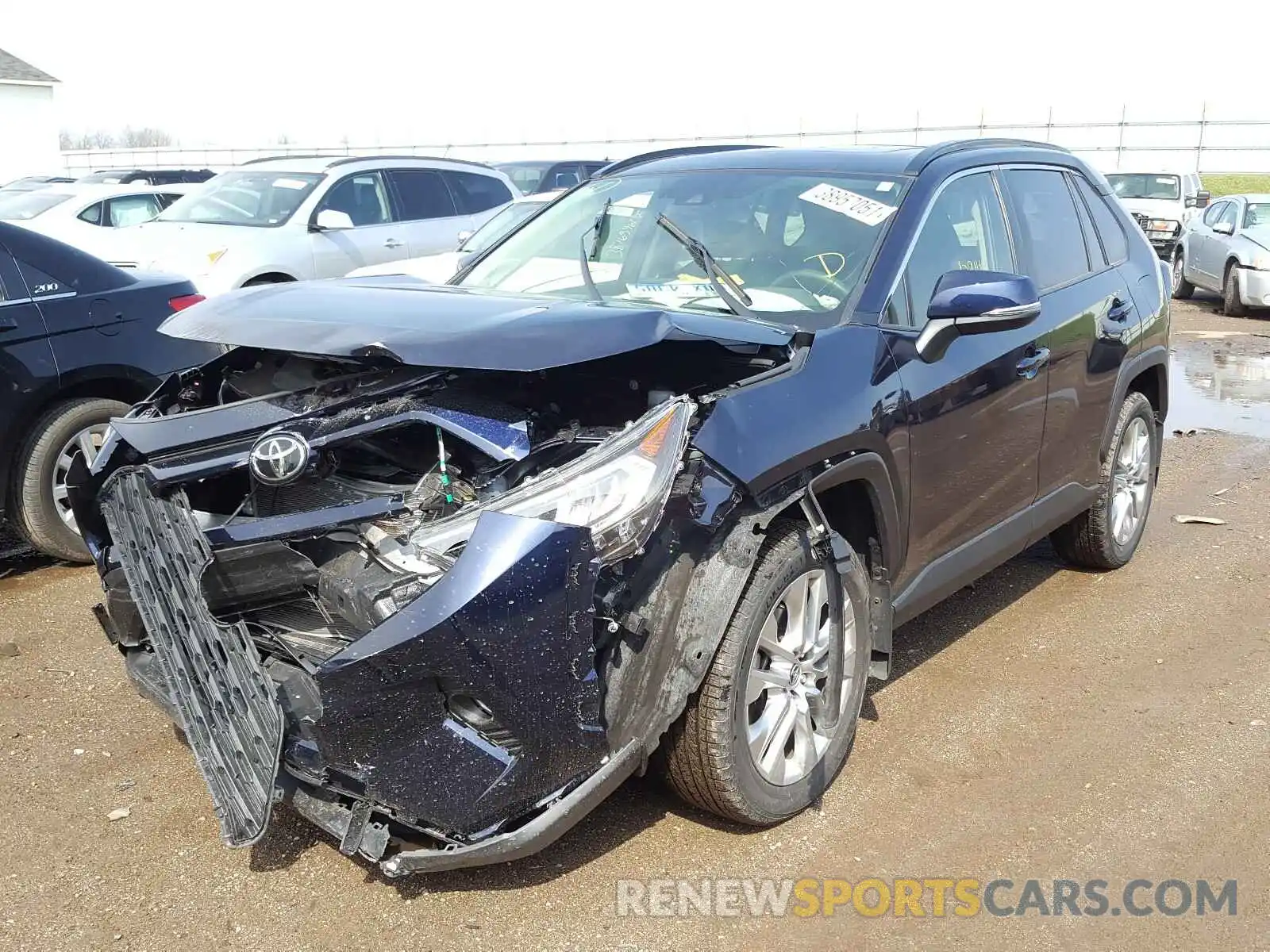 2 Photograph of a damaged car JTMA1RFV7KD035445 TOYOTA RAV4 2019