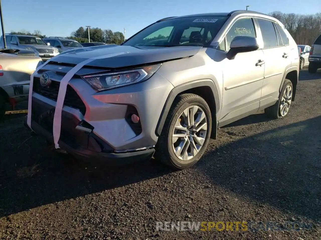 2 Photograph of a damaged car JTMA1RFV7KD046221 TOYOTA RAV4 2019