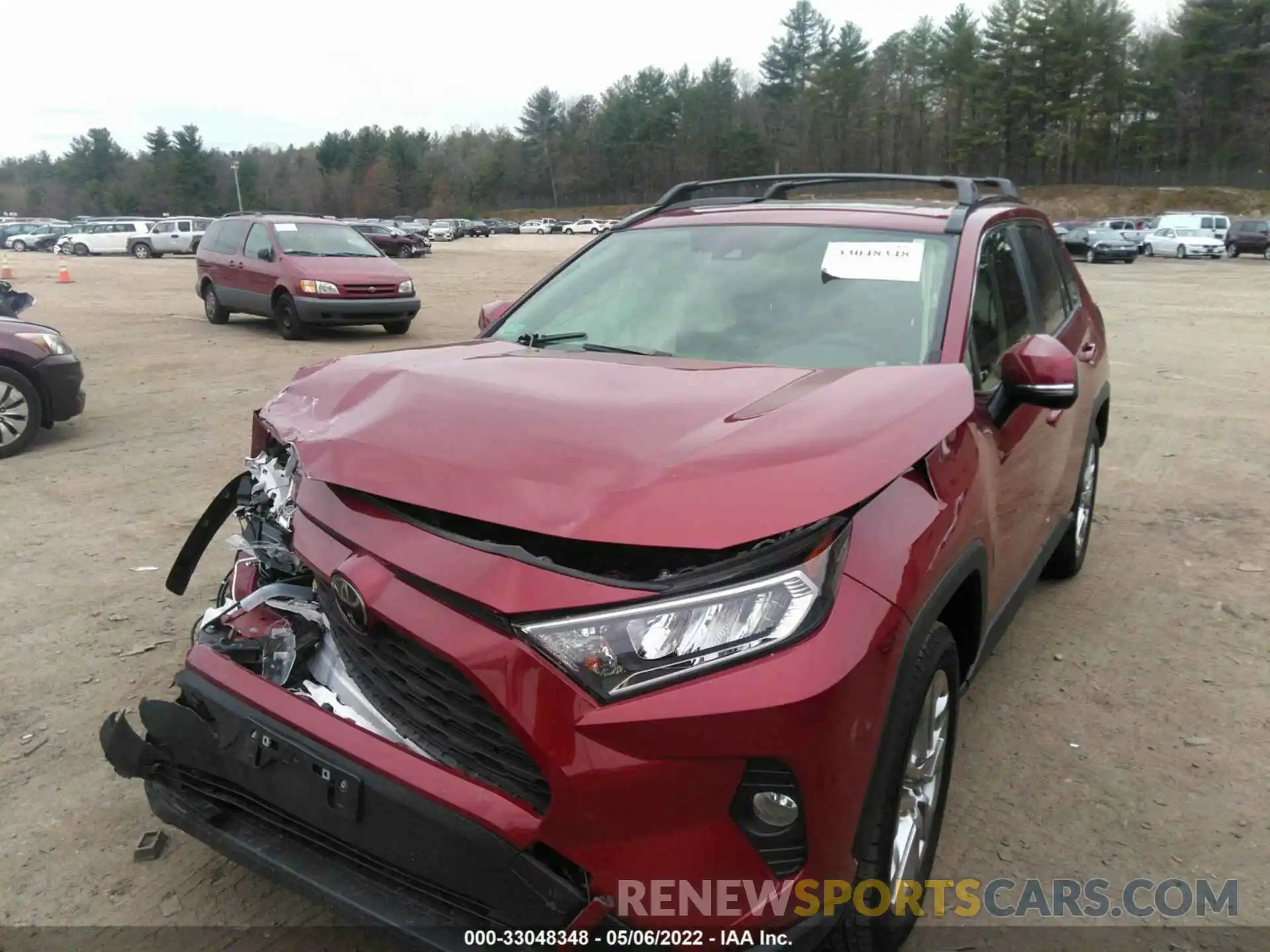 2 Photograph of a damaged car JTMA1RFV7KD046476 TOYOTA RAV4 2019