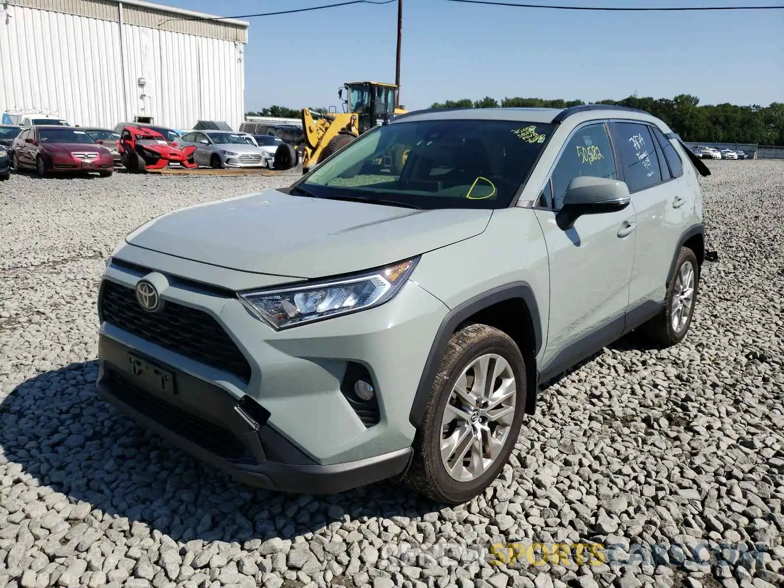 2 Photograph of a damaged car JTMA1RFV7KD505277 TOYOTA RAV4 2019