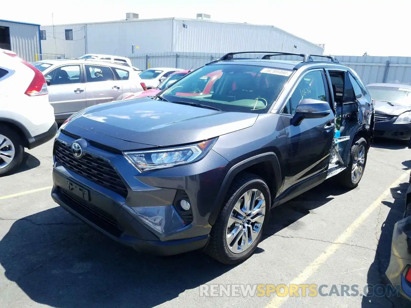 2 Photograph of a damaged car JTMA1RFV7KD507191 TOYOTA RAV4 2019