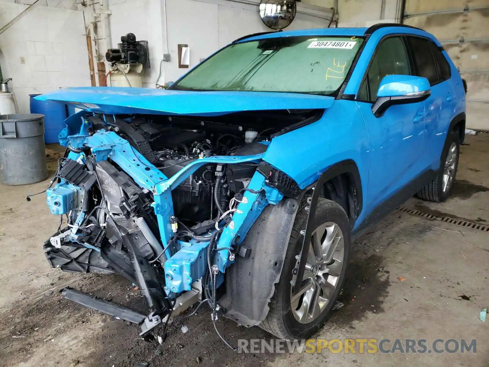 2 Photograph of a damaged car JTMA1RFV7KD512181 TOYOTA RAV4 2019