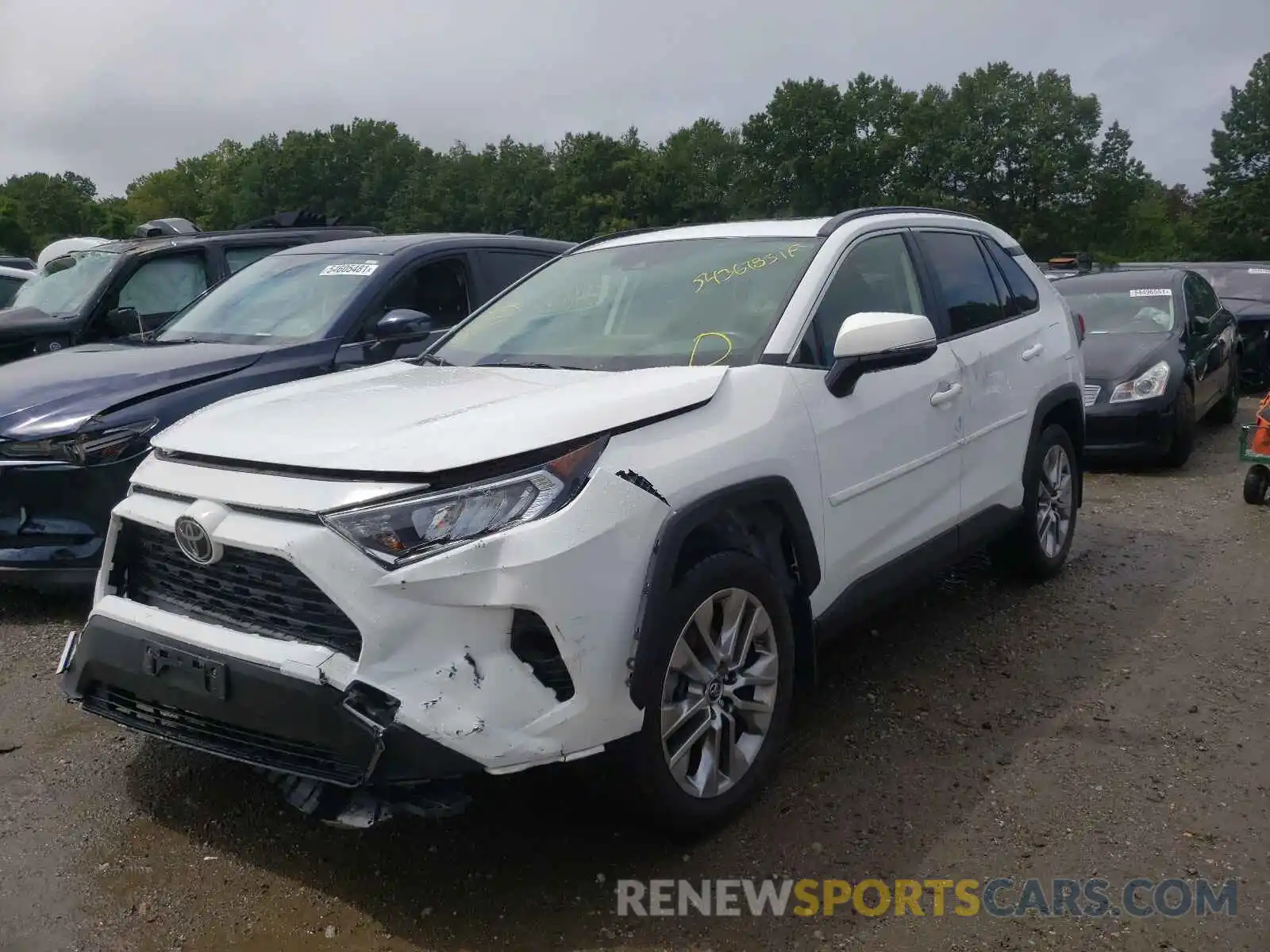 2 Photograph of a damaged car JTMA1RFV7KJ003113 TOYOTA RAV4 2019