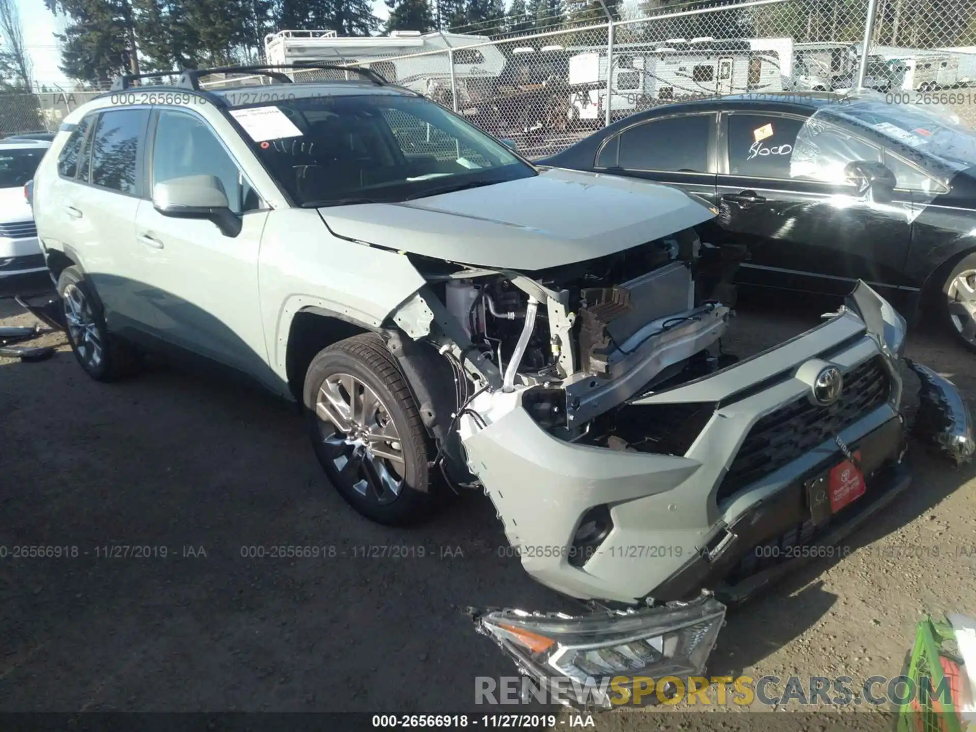 1 Photograph of a damaged car JTMA1RFV7KJ023846 TOYOTA RAV4 2019