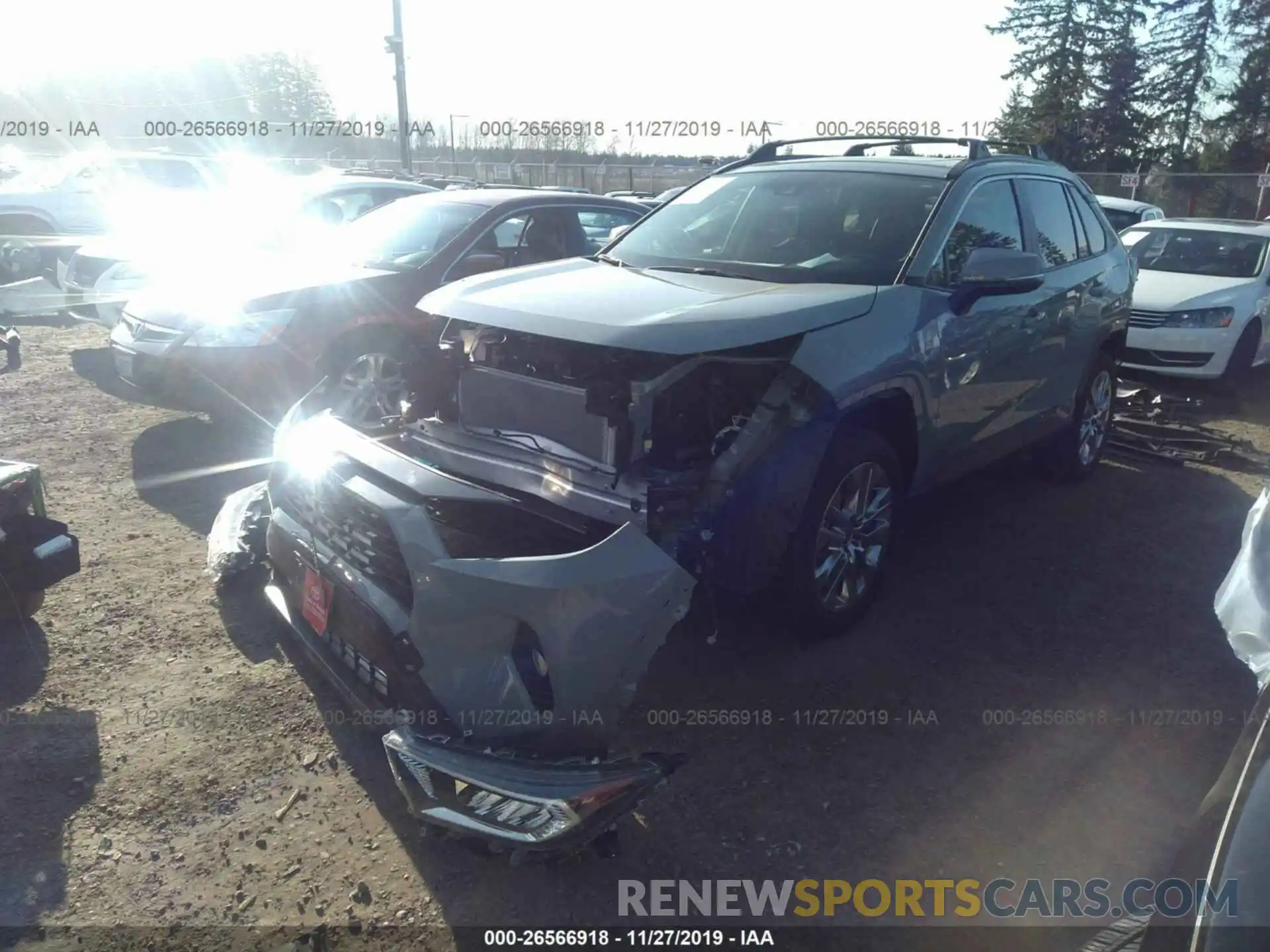 2 Photograph of a damaged car JTMA1RFV7KJ023846 TOYOTA RAV4 2019