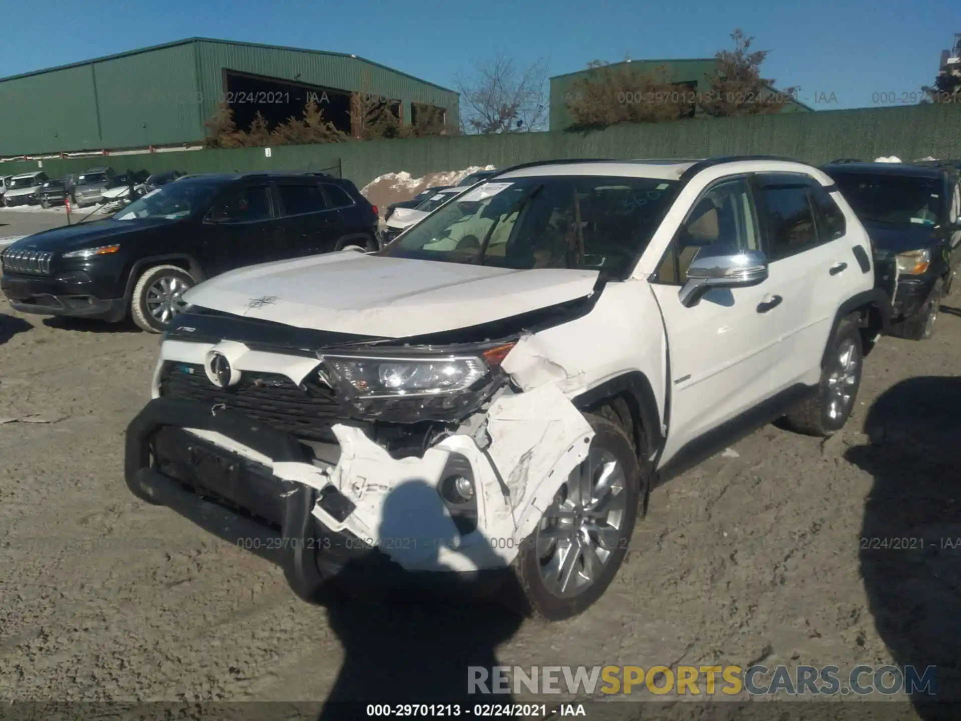 2 Photograph of a damaged car JTMA1RFV8KD043795 TOYOTA RAV4 2019