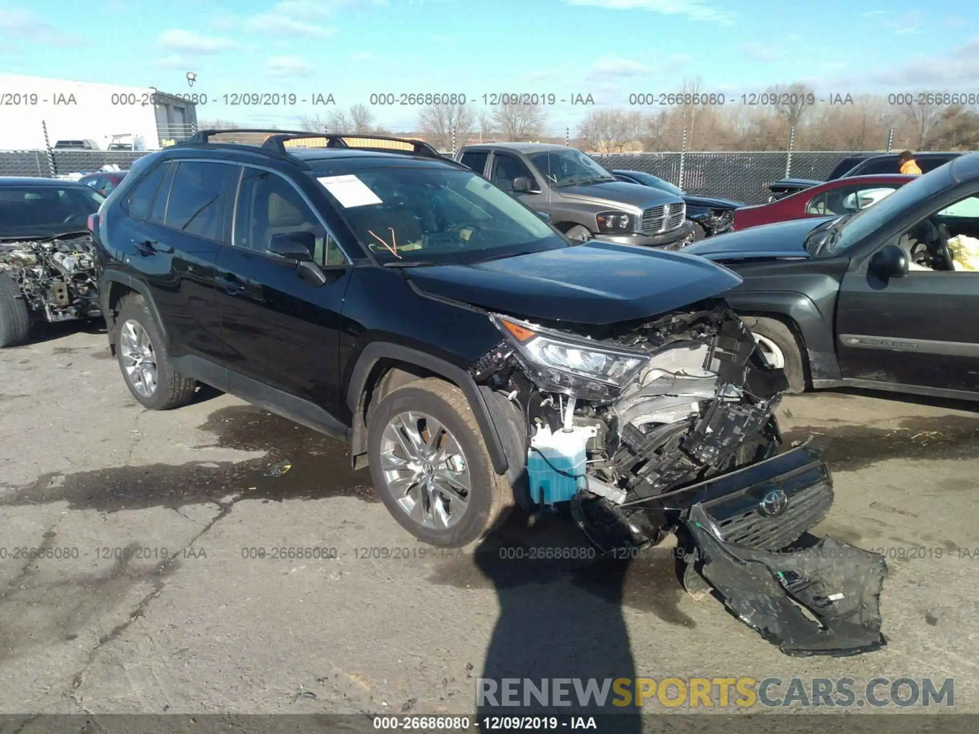 1 Photograph of a damaged car JTMA1RFV8KD511489 TOYOTA RAV4 2019