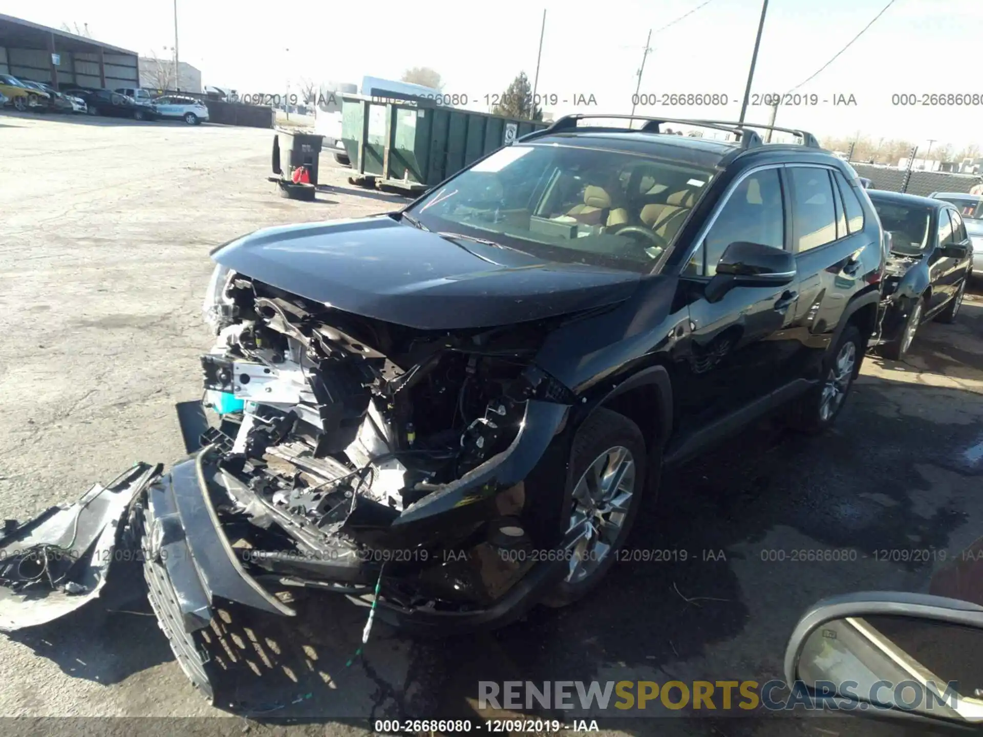 2 Photograph of a damaged car JTMA1RFV8KD511489 TOYOTA RAV4 2019