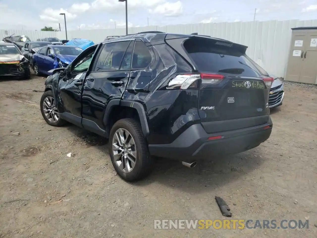 3 Photograph of a damaged car JTMA1RFV9KD006884 TOYOTA RAV4 2019