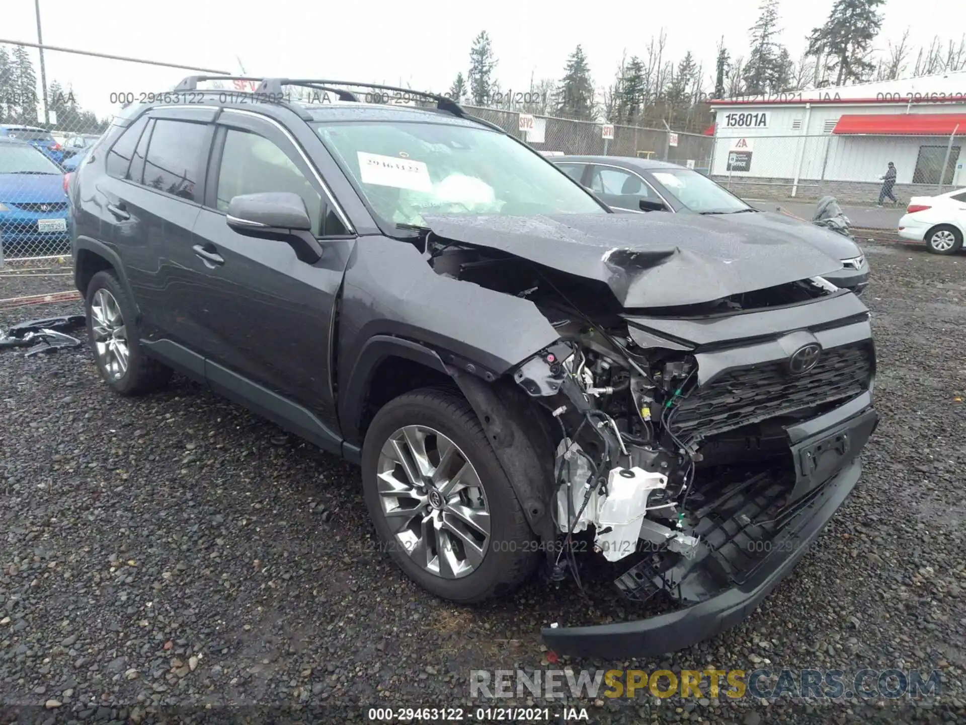 1 Photograph of a damaged car JTMA1RFV9KD016024 TOYOTA RAV4 2019