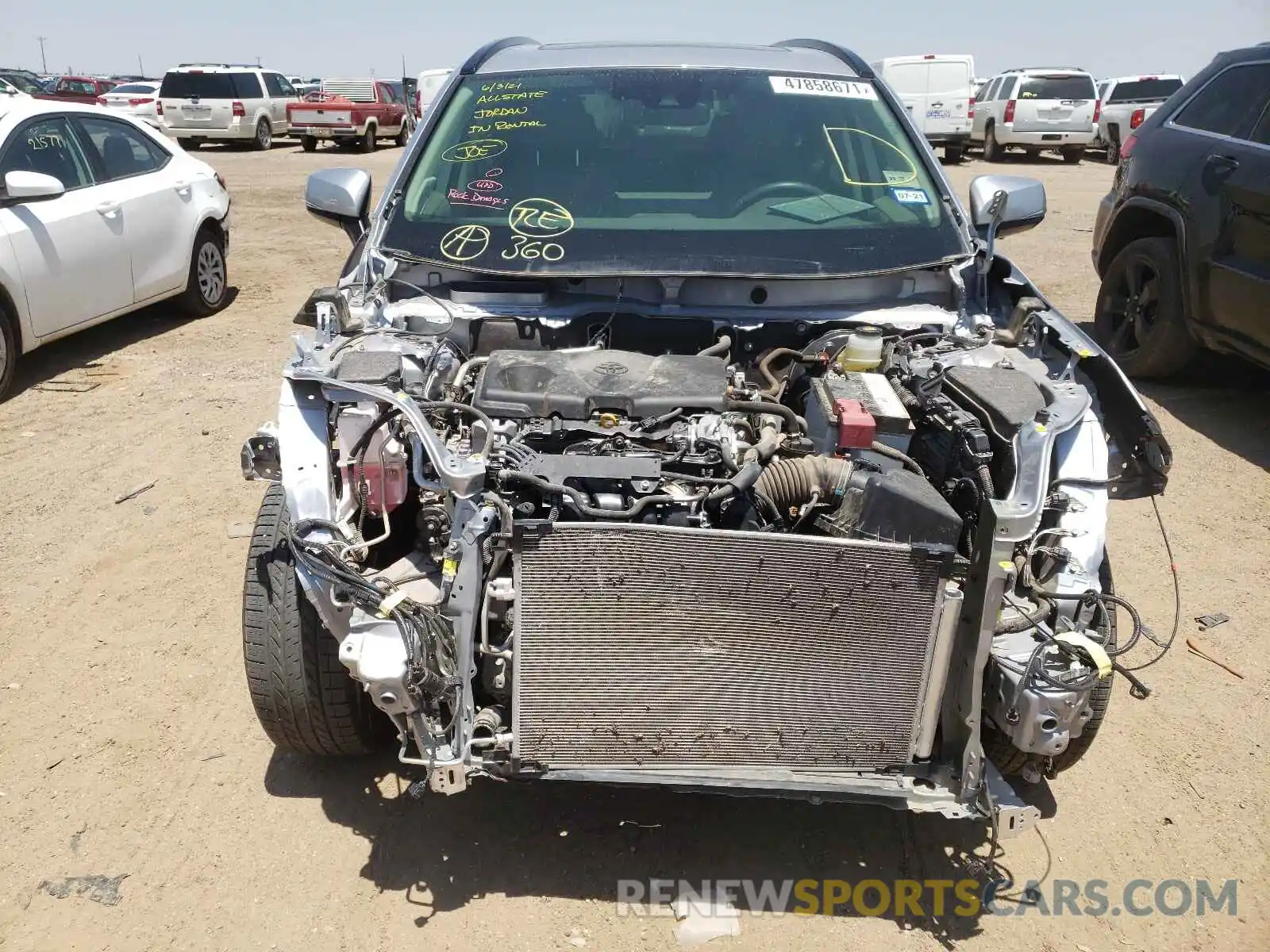 9 Photograph of a damaged car JTMA1RFV9KD027170 TOYOTA RAV4 2019