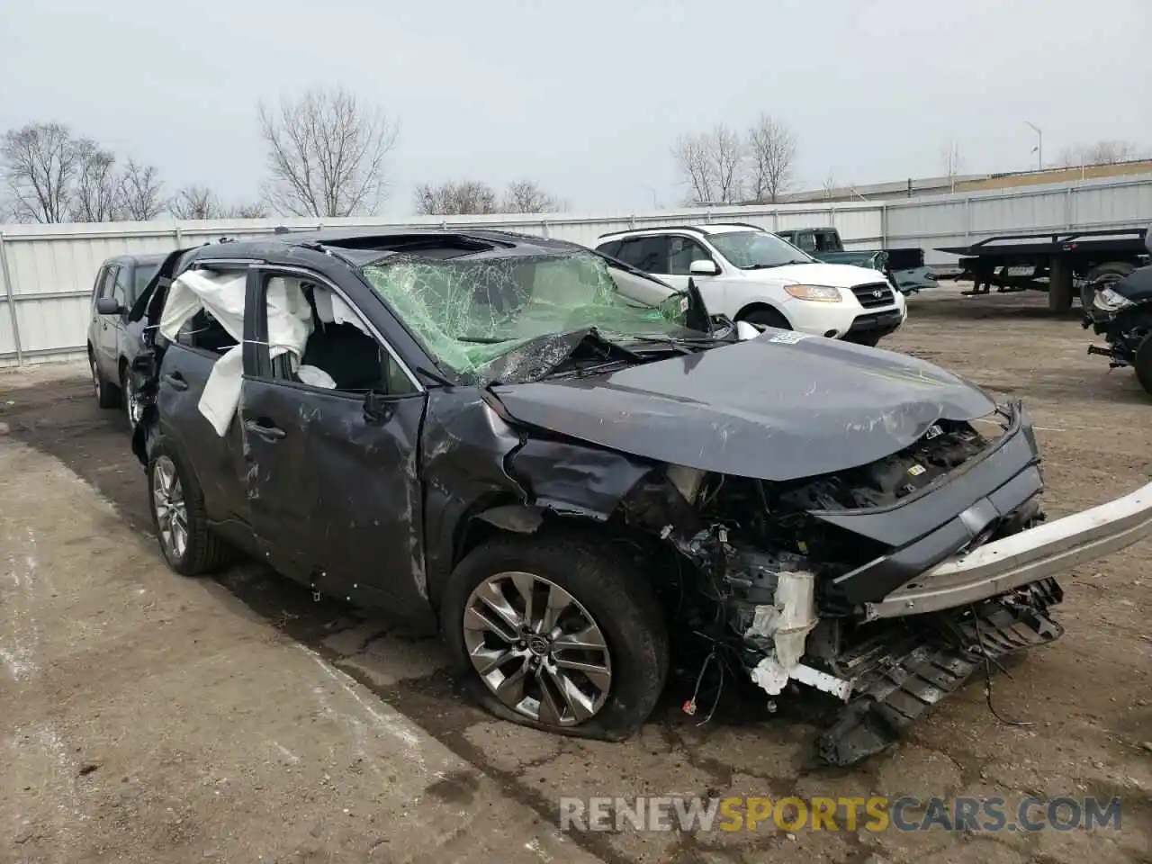 1 Photograph of a damaged car JTMA1RFV9KD042915 TOYOTA RAV4 2019